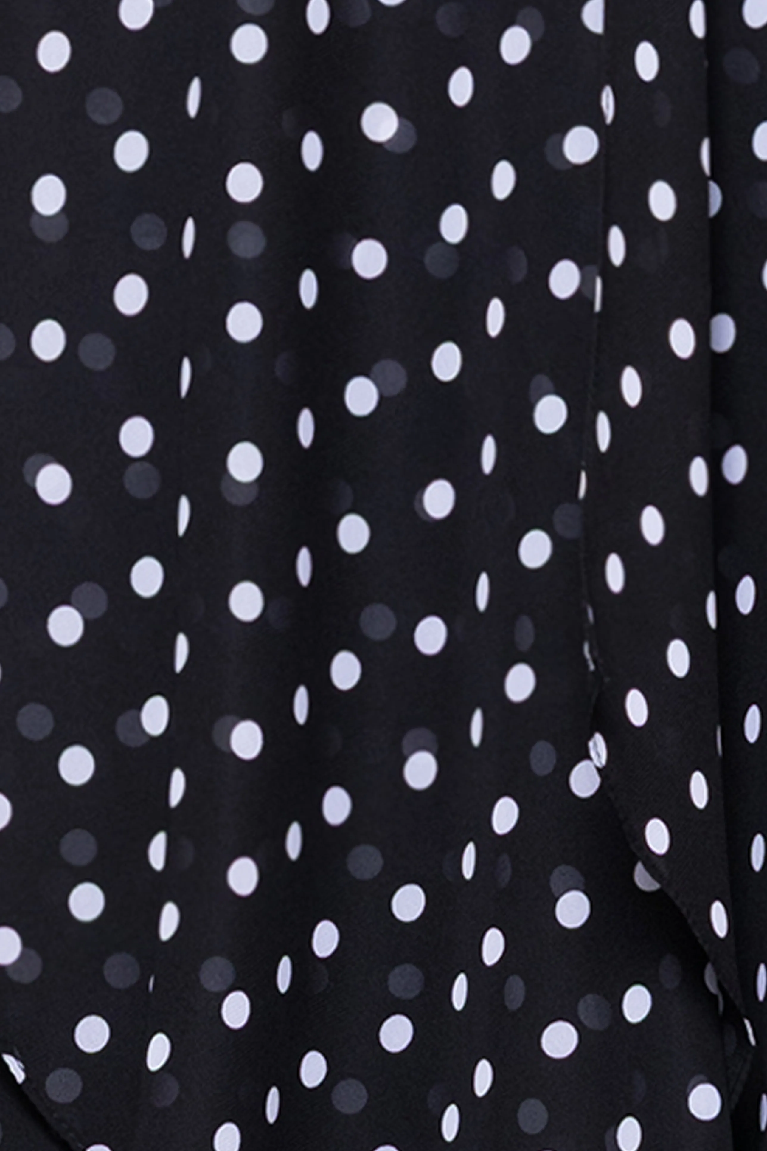 "Delphine" Chiffon Polka Dot Handkerchief Floor Length Dress sold by Betsy & Adam product image thumbnail 5