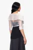 "Agnes" Organza 3/4 Sleeve Shawl Wrap sold by Betsy & Adam