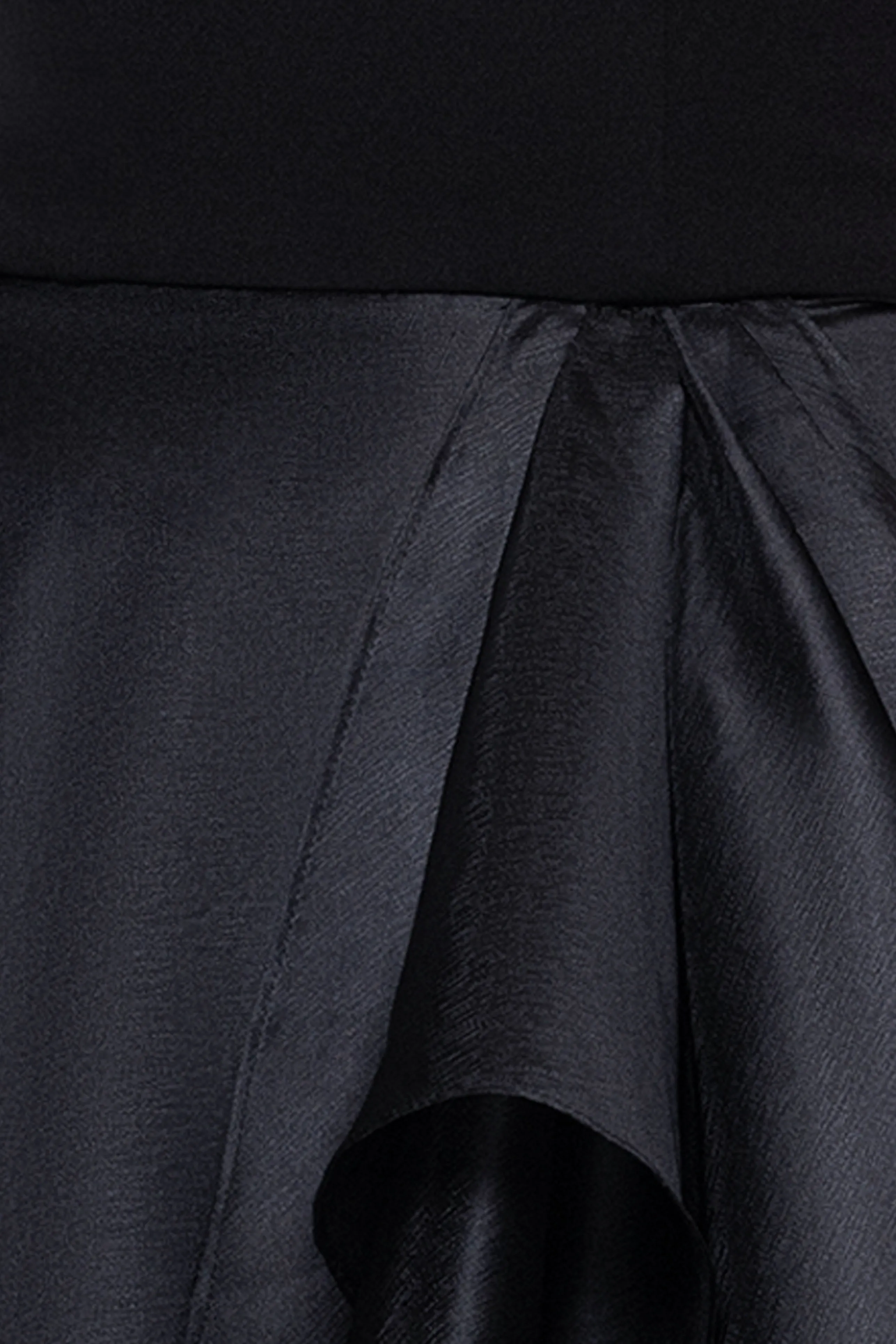 Petite "Josephine" Scuba Crepe and Organza Floor Ruffle Floor Length Dress sold by Betsy & Adam product image thumbnail 5