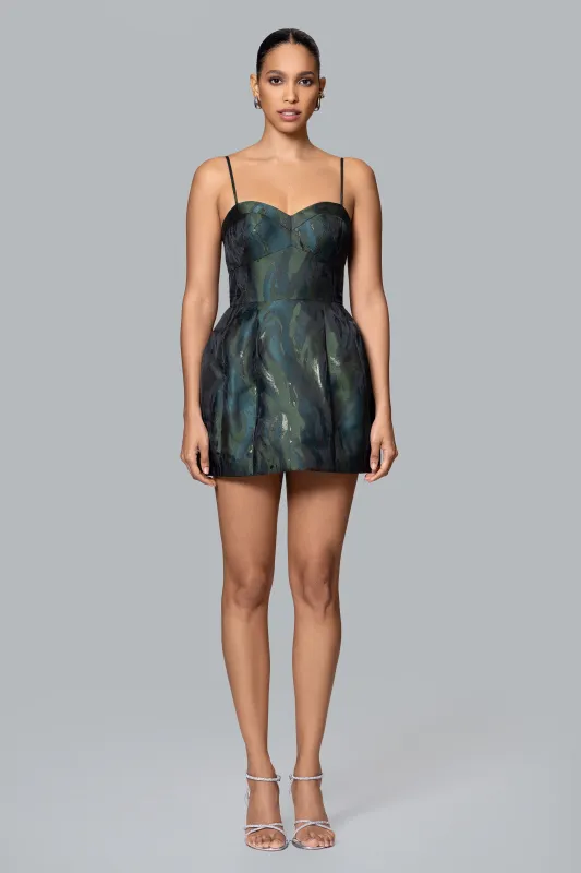 GHRAIL "Charlotte" Jacquard Mini Dress sold by Betsy & Adam