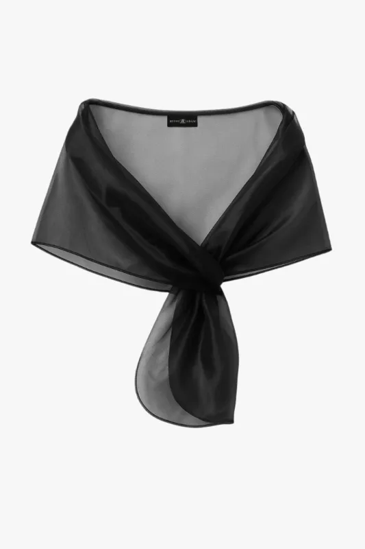 "Joan" Pull Through Organza Shawl Wrap sold by Betsy & Adam