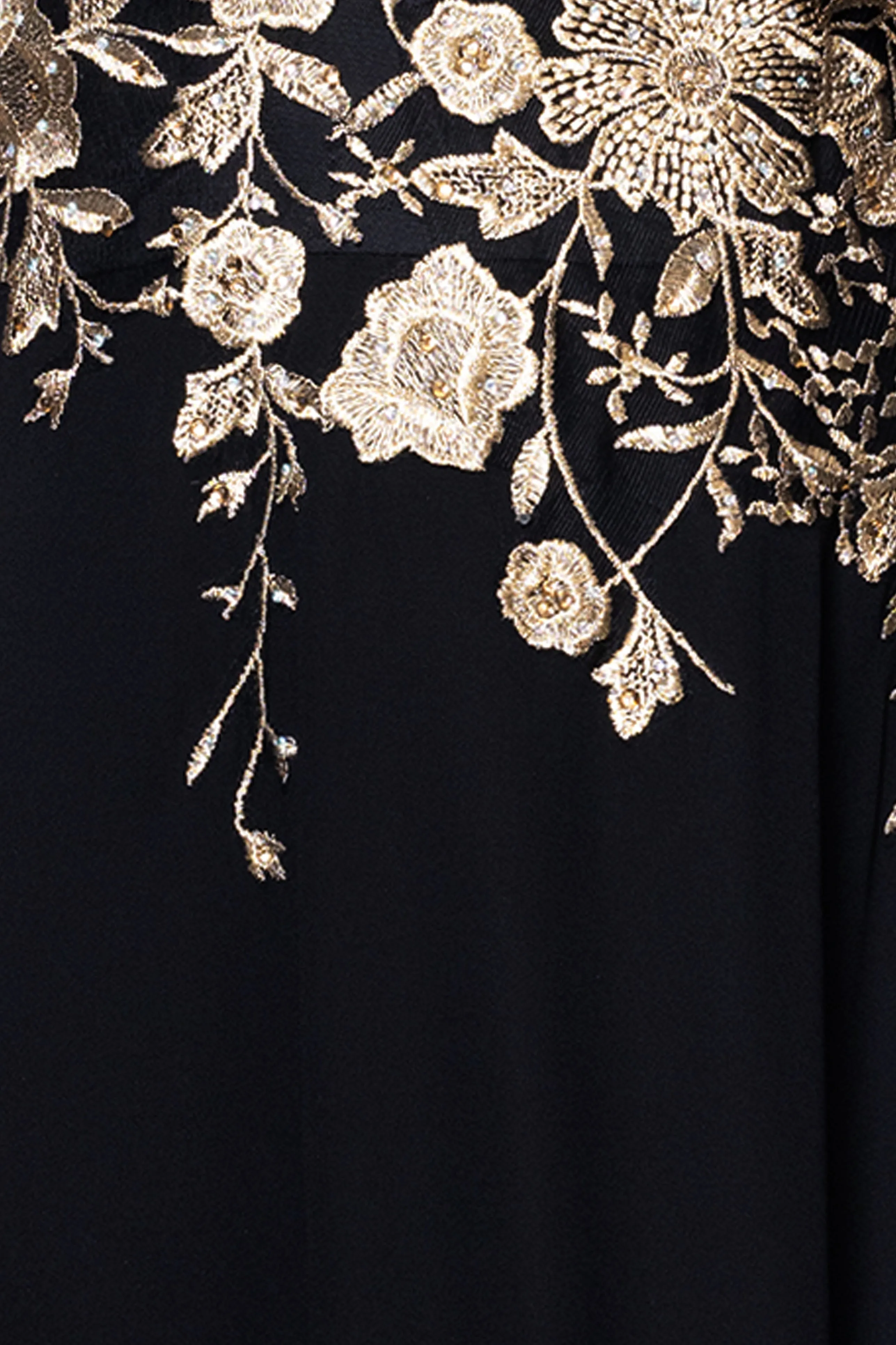 "Celeste" Long Embroidered Chiffon Gown sold by Betsy & Adam product image thumbnail 5