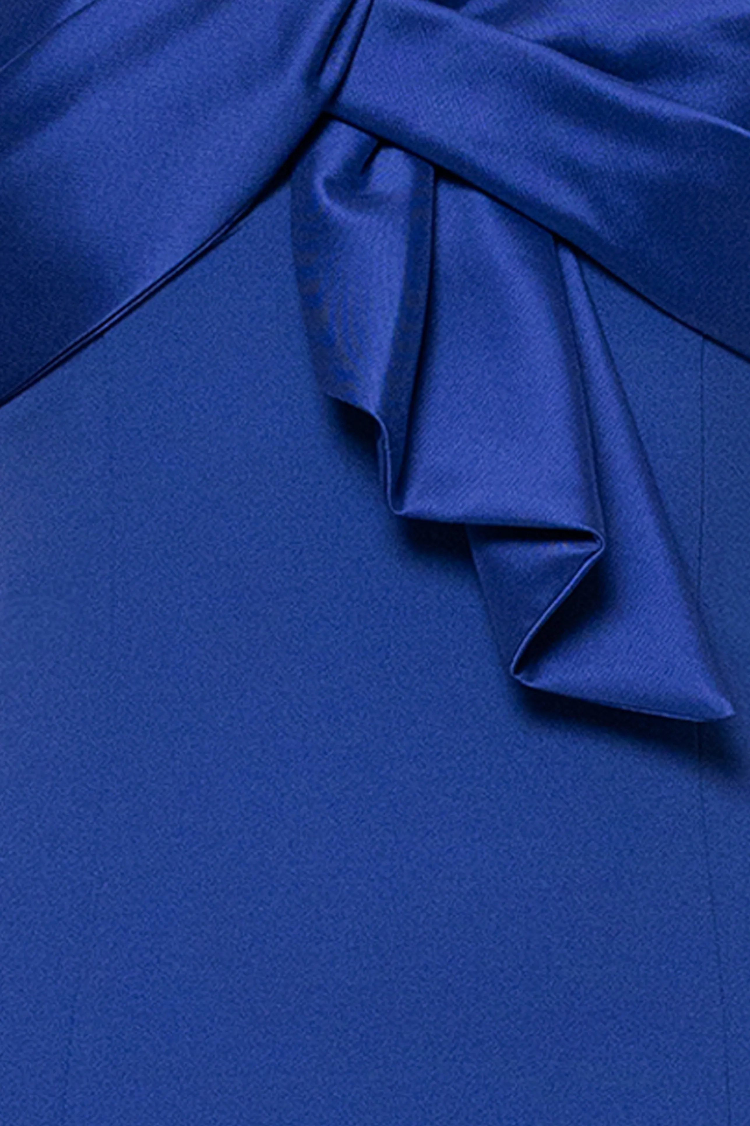 "Clarke" Scuba Crepe and Satin One Shoulder Floor Length Dress sold by Betsy & Adam product image thumbnail 5