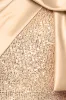 "Paulette" Long Sequin One Shoulder with Satin Bow Floor Length Dress sold by Betsy & Adam