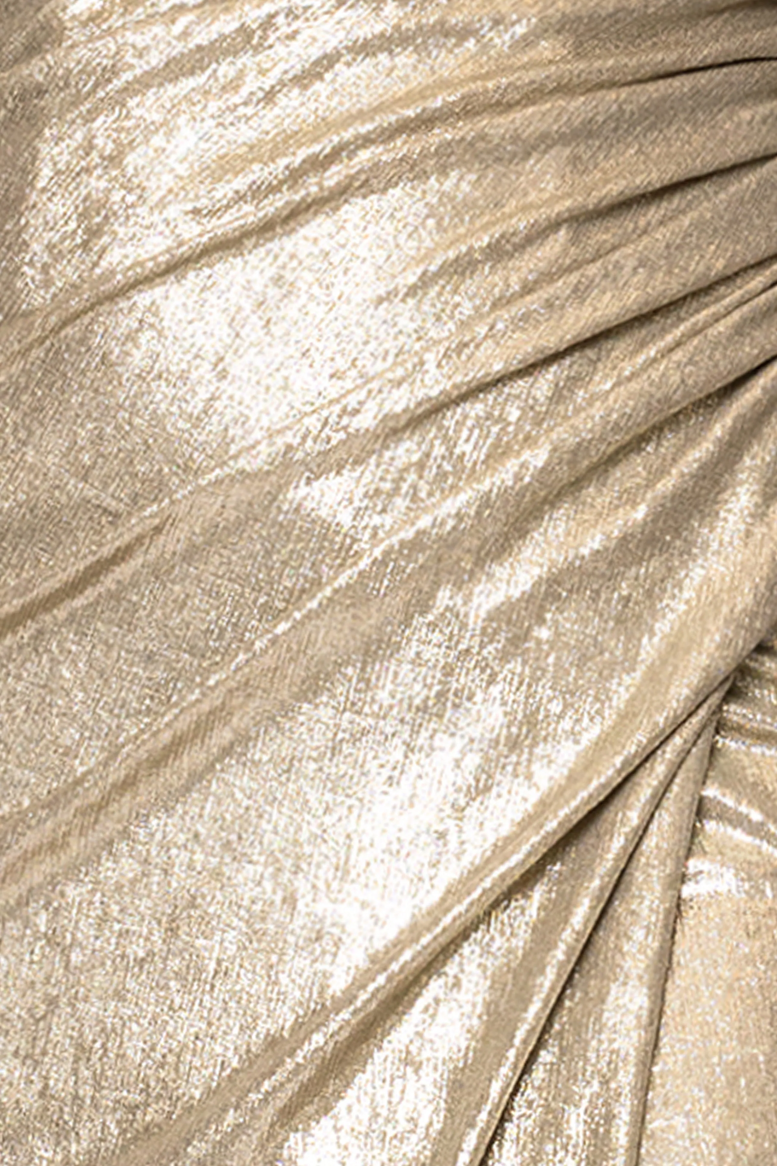 "Lola" Metallic Drop Shoulder Long Sleeve Floor Length Dress sold by Betsy & Adam product image thumbnail 5