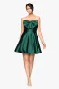 "Paris" Satin Strapless Bow Short Dress sold by Betsy & Adam