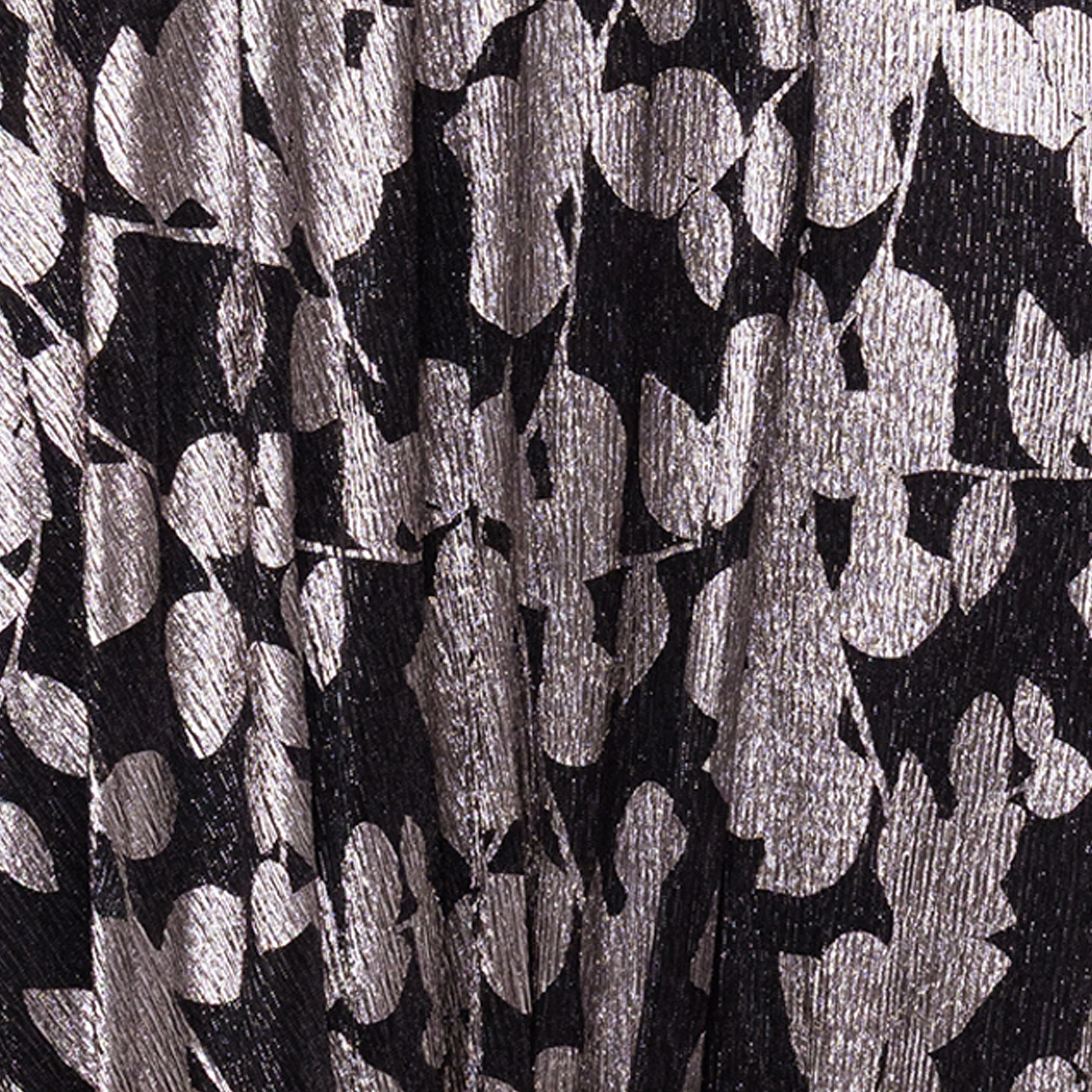 "Quinly" Metallic Foil V-Neck Flowy Floor Length Dress sold by Betsy & Adam product image thumbnail 5