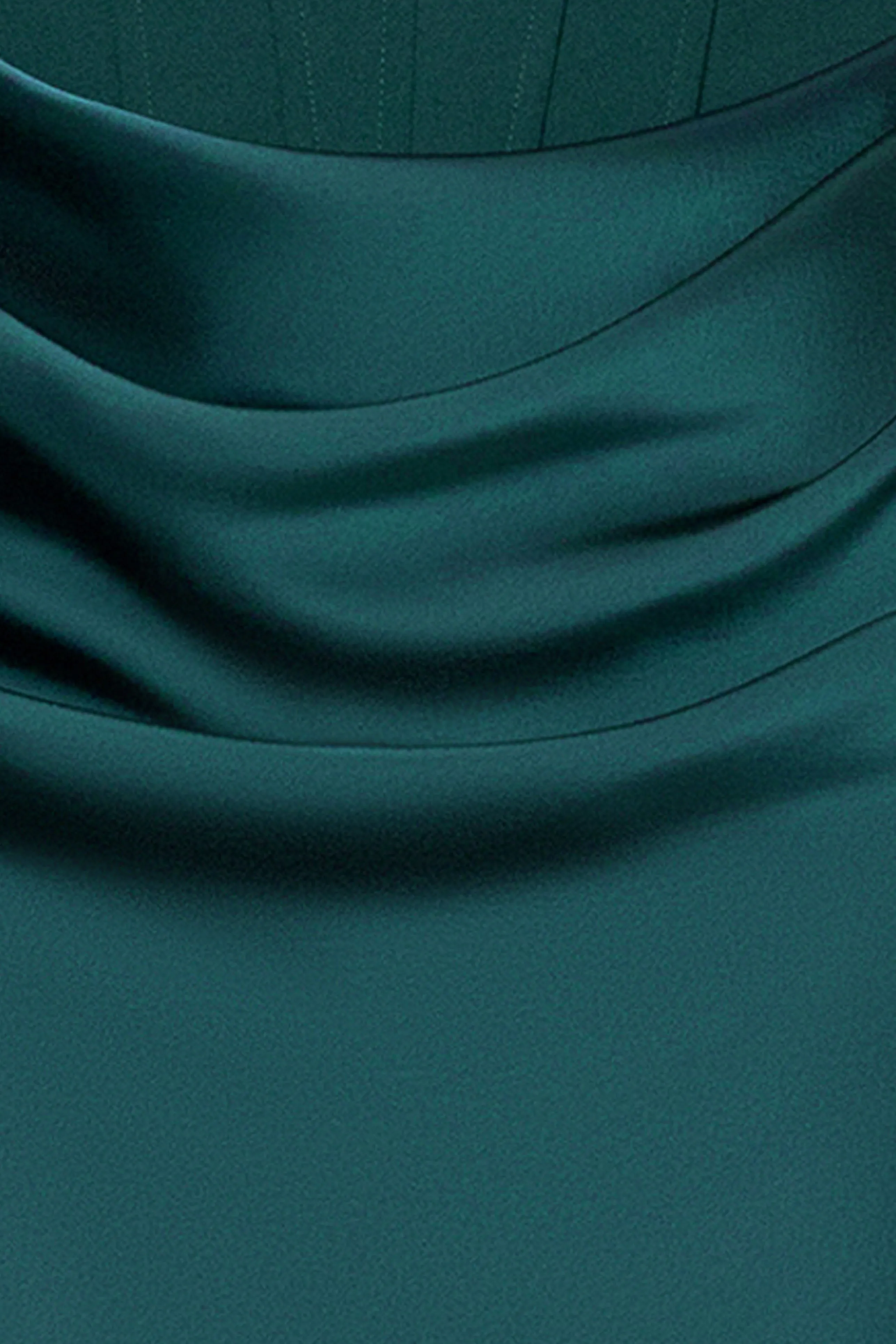 Petite "Debra" Long Strapless Scuba Crepe and Satin Gown sold by Betsy & Adam product image thumbnail 5