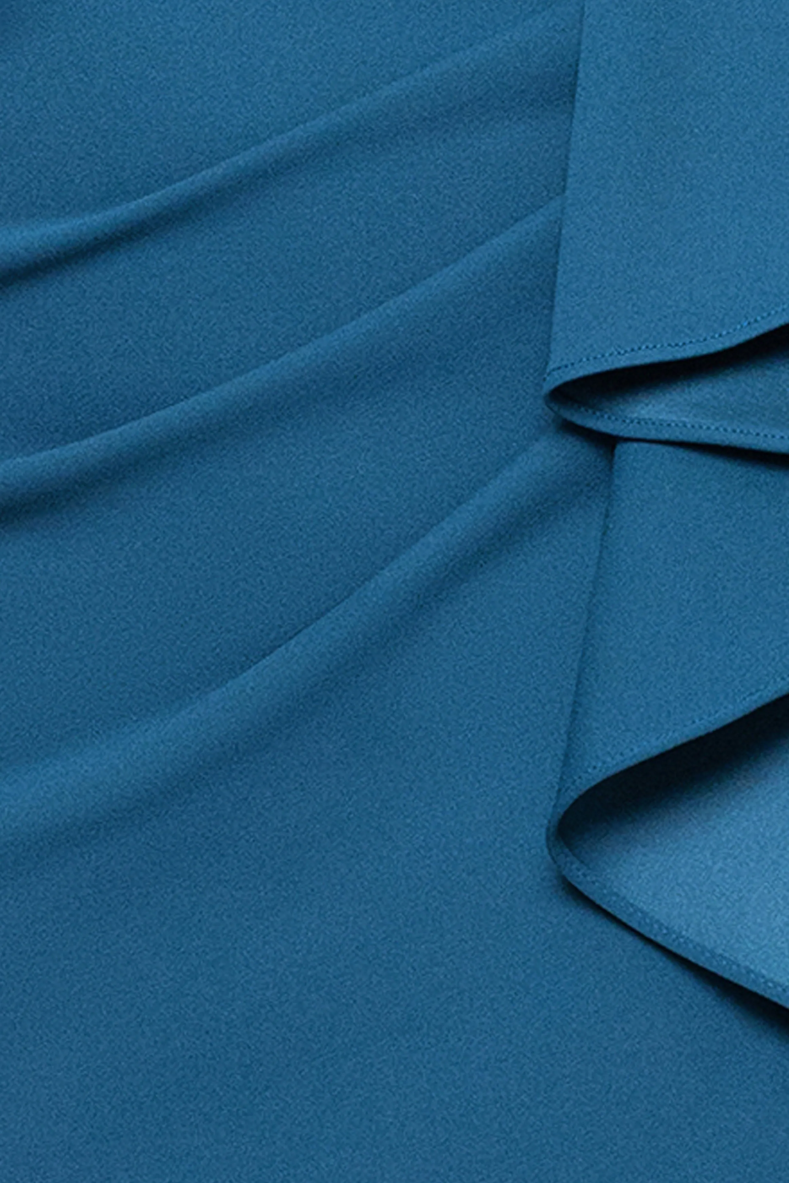 "Pauline" Scuba Crepe 3/4 Sleeve Ruffle Floor Length Dress sold by Betsy & Adam product image thumbnail 5