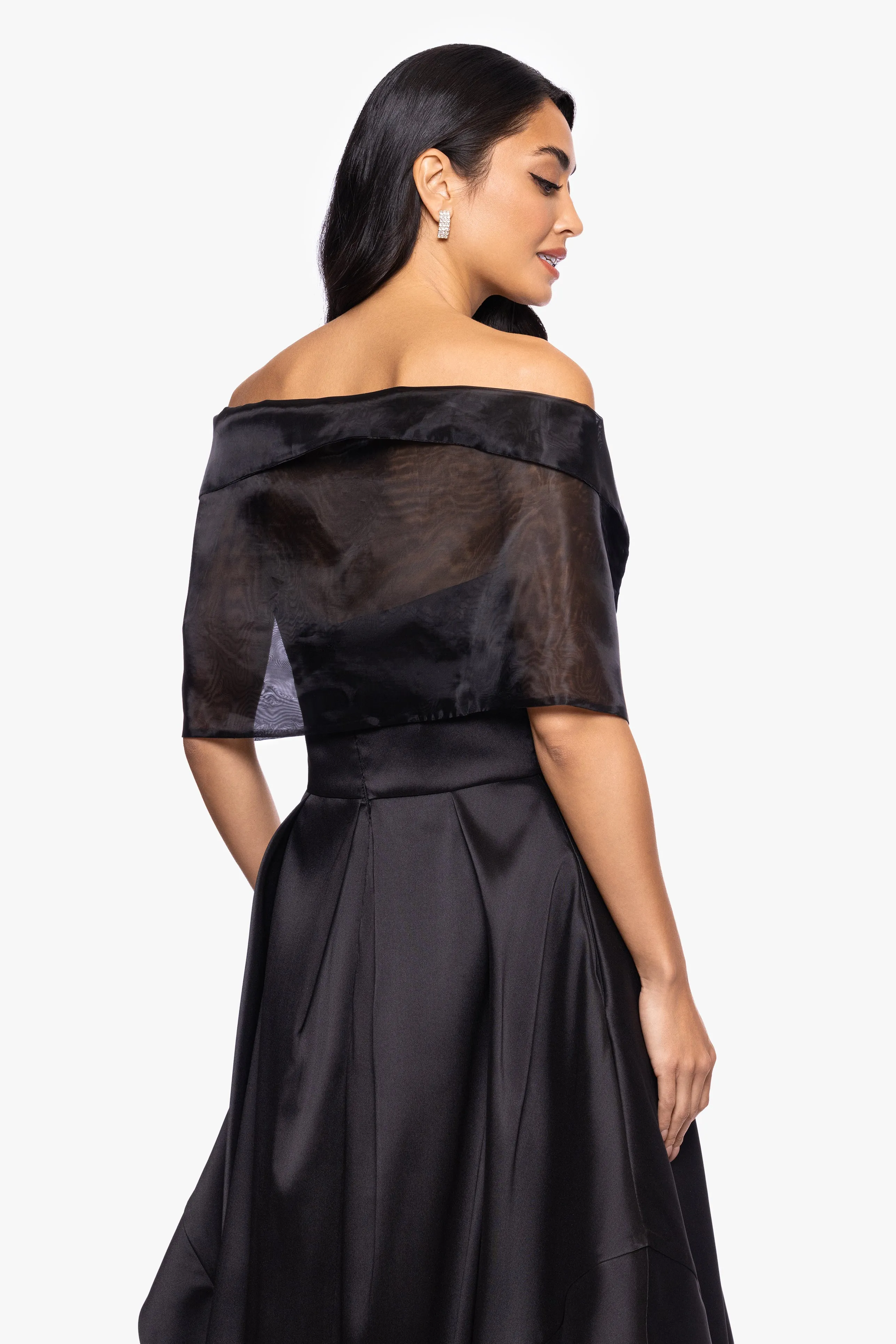 "Joan" Pull Through Organza Shawl Wrap sold by Betsy & Adam product image thumbnail 4