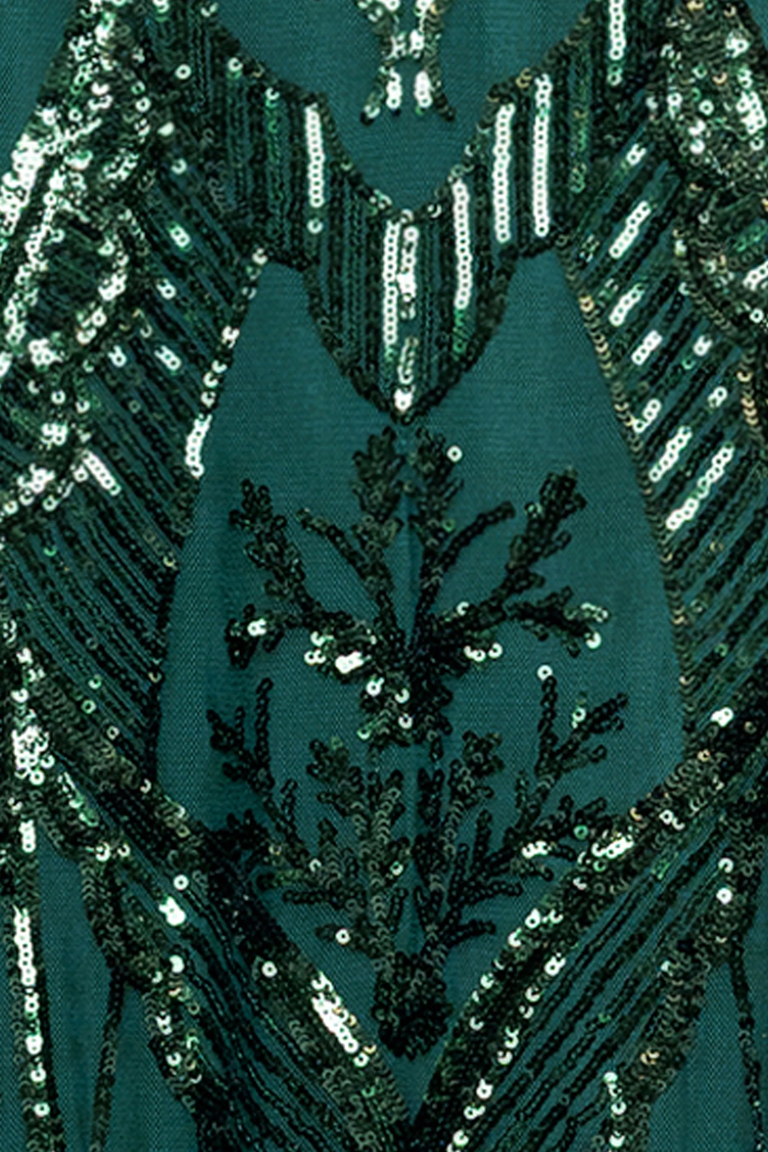 Petite "Samara" Sequin V-Neck Floor Length Dress sold by Betsy & Adam product image thumbnail 5