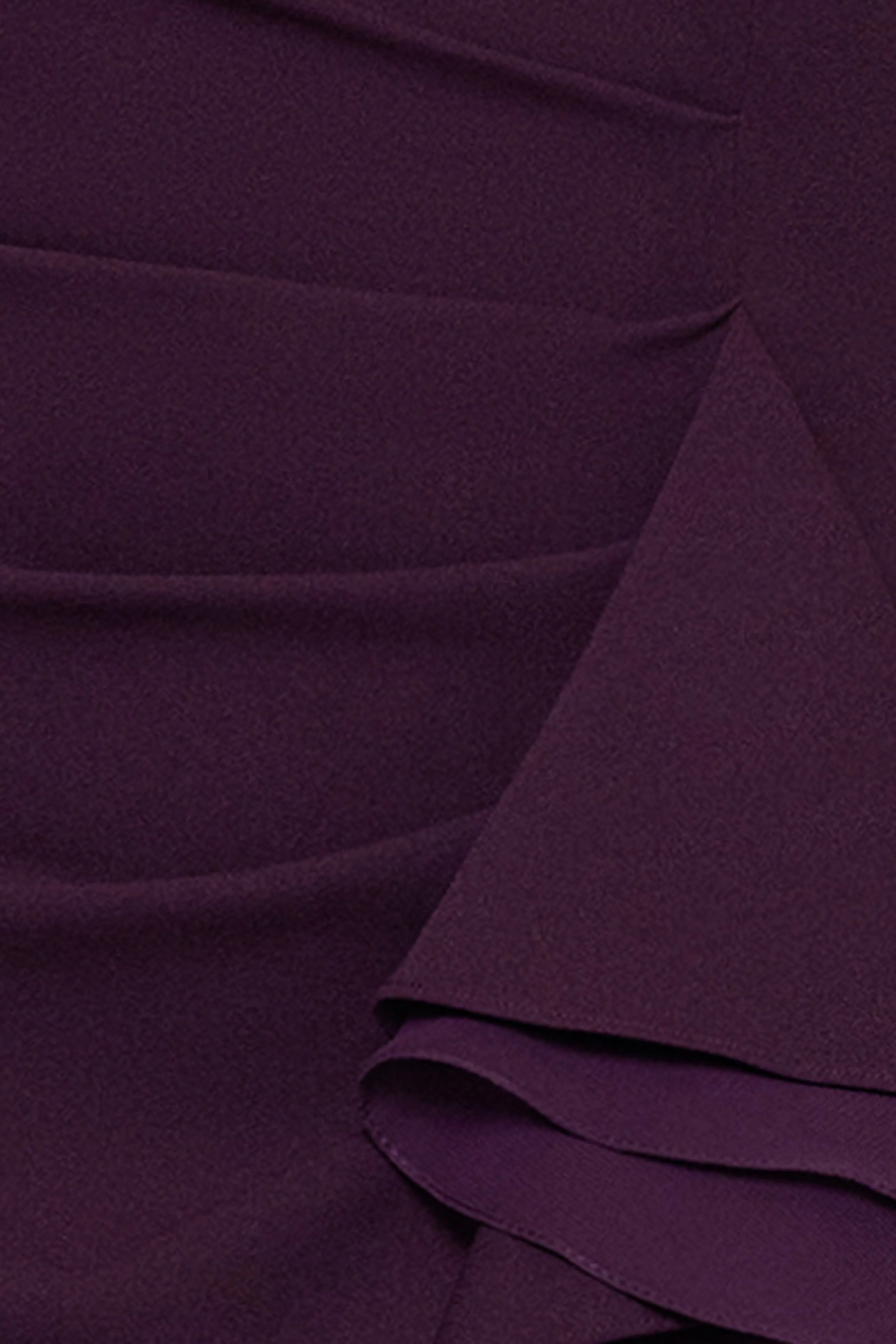 "Aspyn" Scuba Crepe Off the Shoulder Chiffon Ruffle Floor Length Dress sold by Betsy & Adam product image thumbnail 5