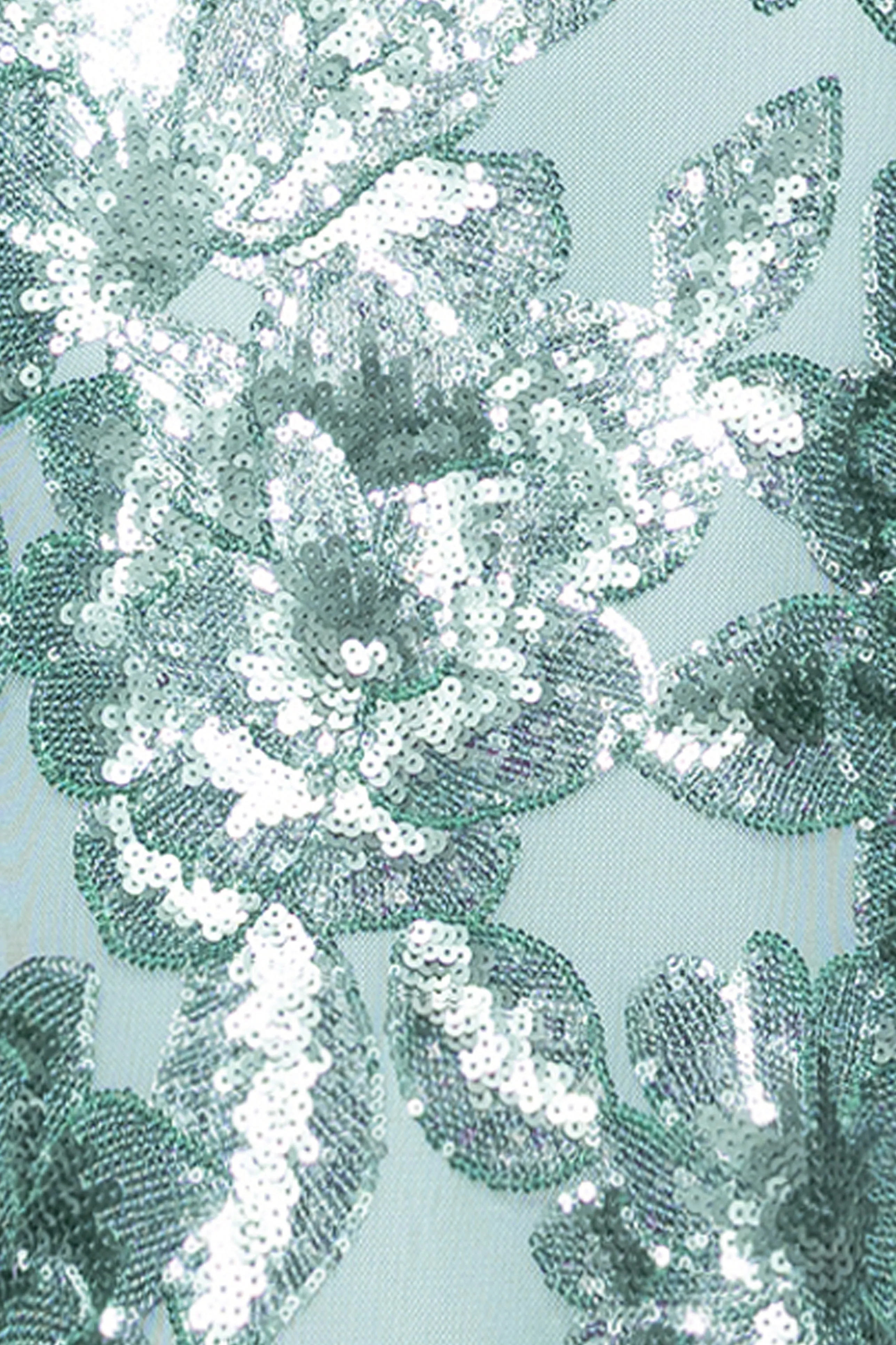 Petite "Lyanna" Sequin Mesh Cap Sleeve Floor Length Dress sold by Betsy & Adam product image thumbnail 5