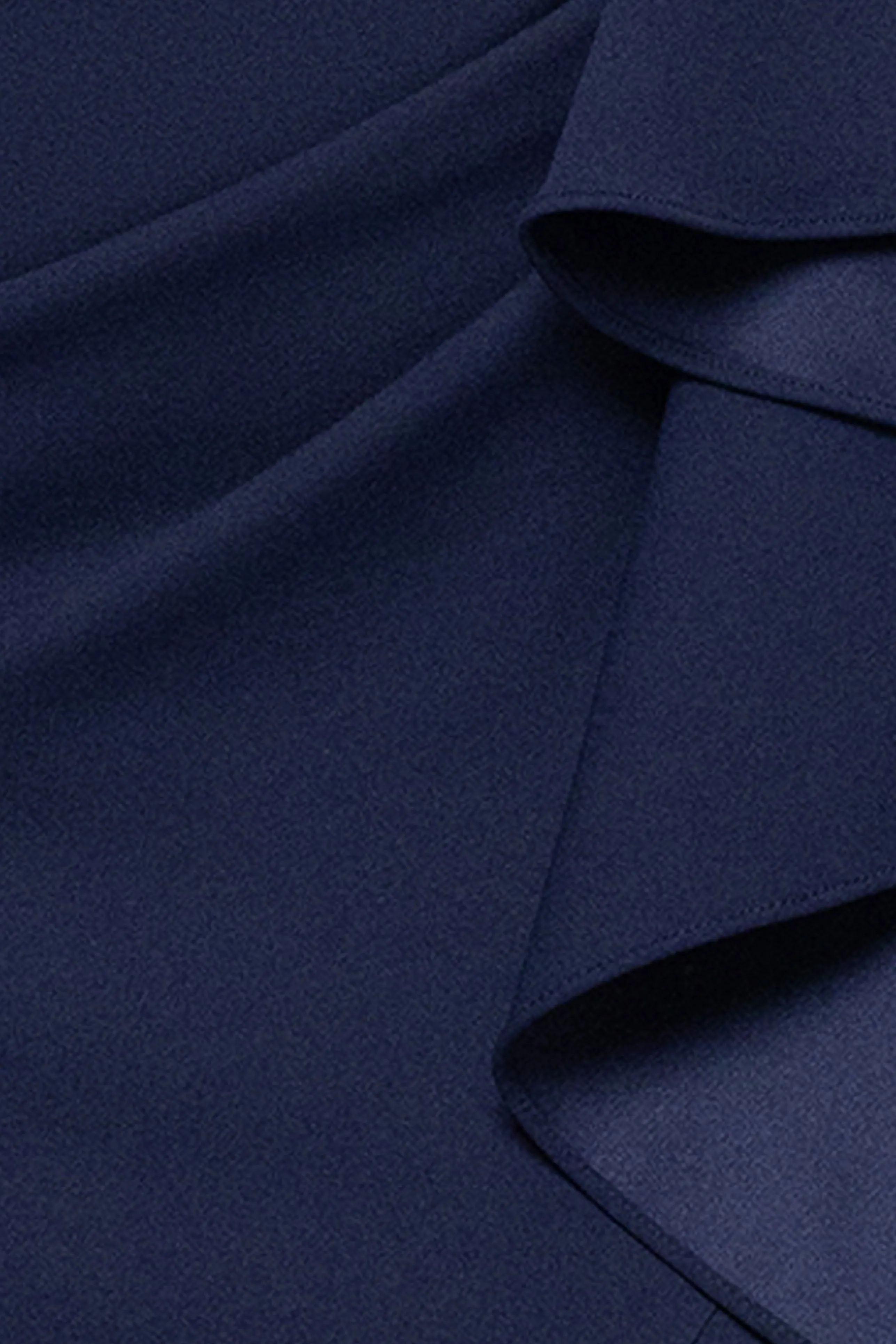 "Pauline" Scuba Crepe 3/4 Sleeve Ruffle Floor Length Dress sold by Betsy & Adam product image thumbnail 5