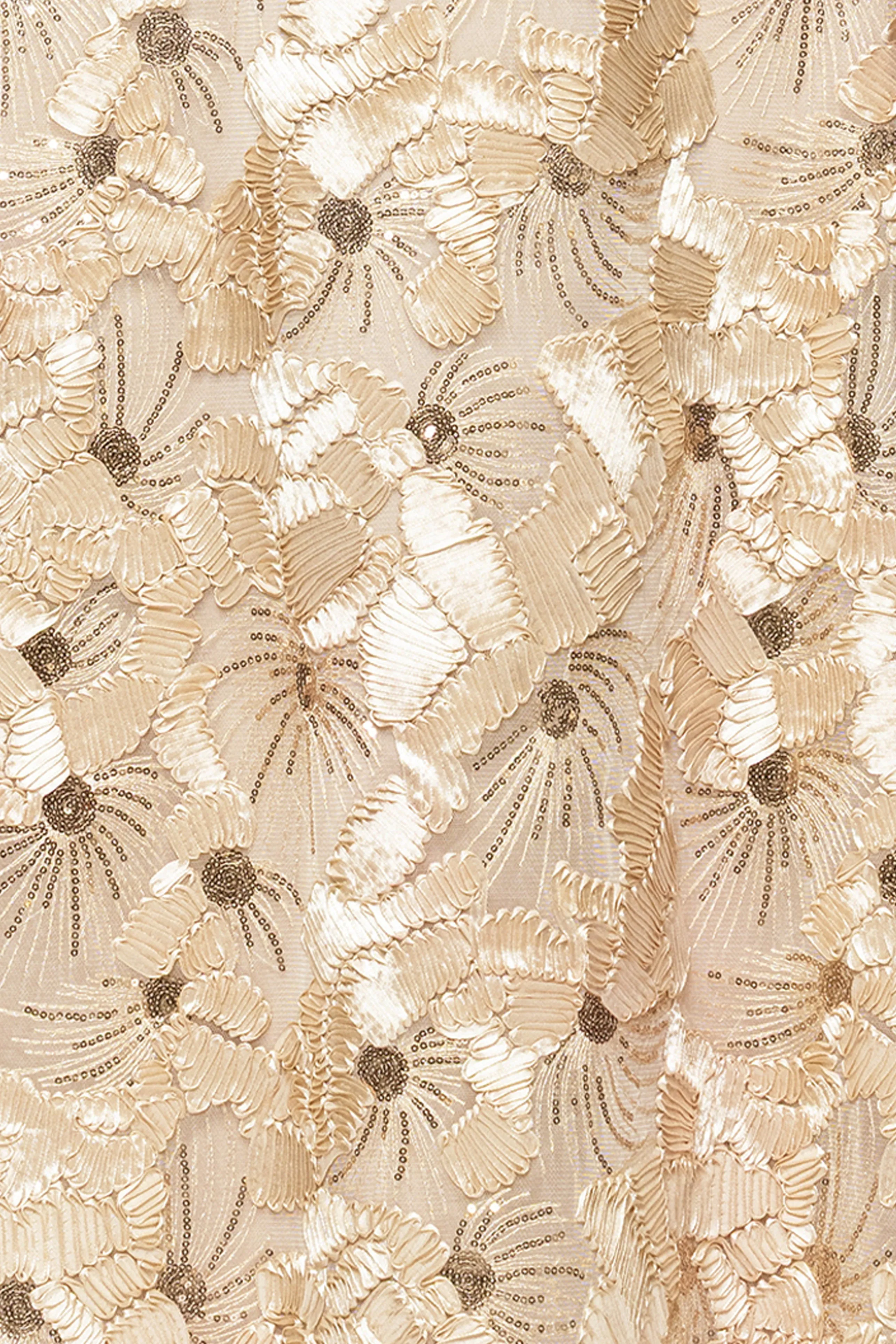 Plus "Teyana" Soutache Sequin Off the Shoulder Floor Length Dress sold by Betsy & Adam product image thumbnail 5