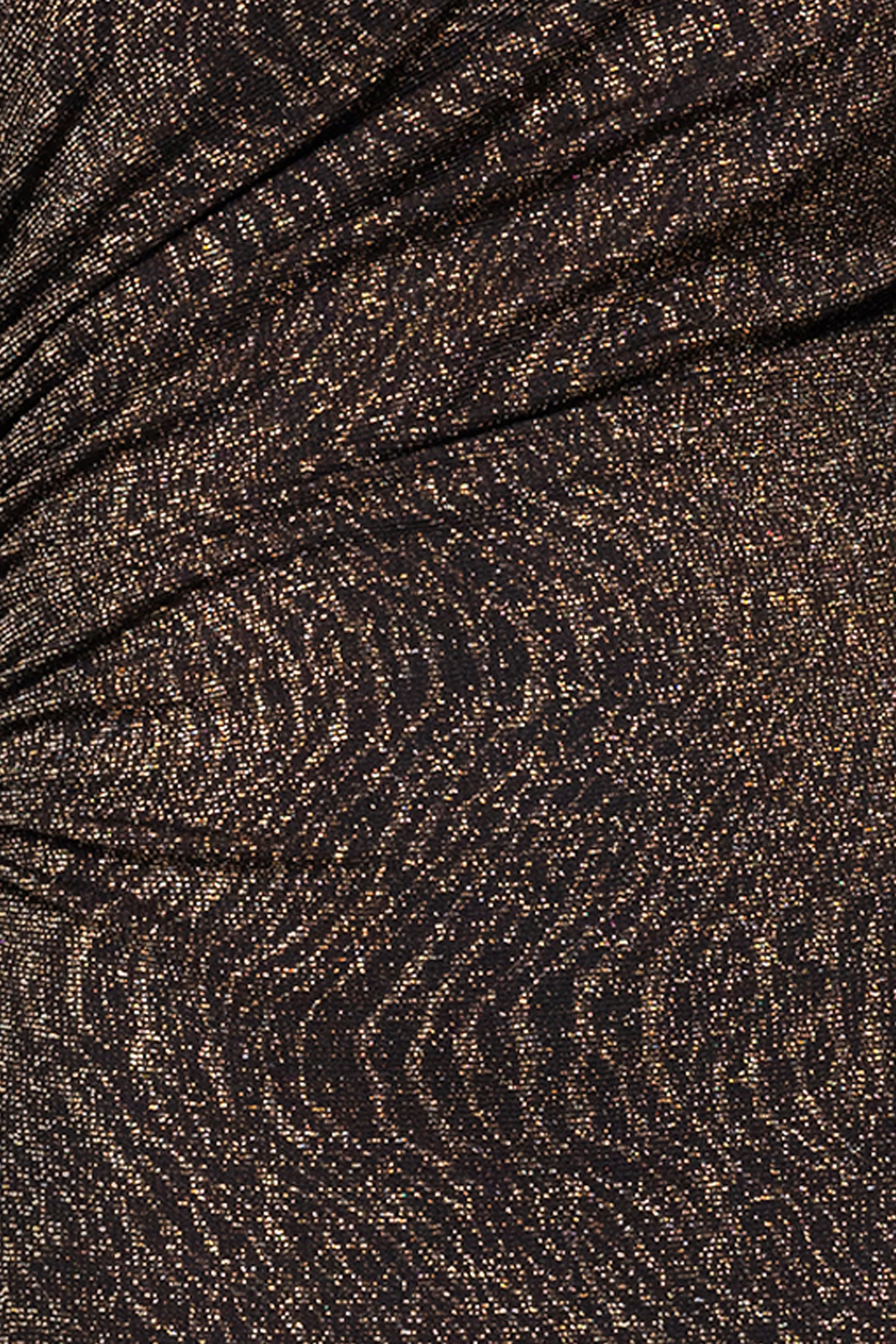 "Khloe" Metallic Knit Drop Shoulder Floor Length Dress sold by Betsy & Adam product image thumbnail 5