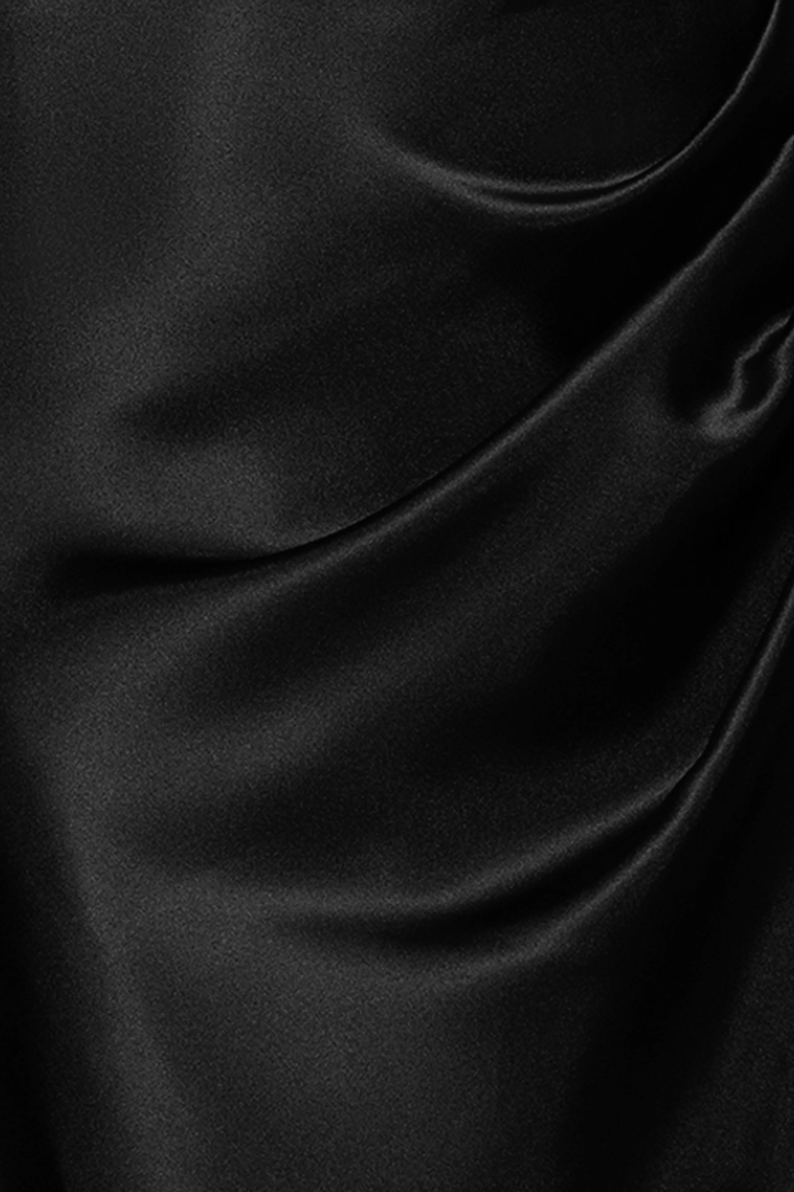 "Sofia" Satin Drop Shoulder Floor Length Dress sold by Betsy & Adam product image thumbnail 5