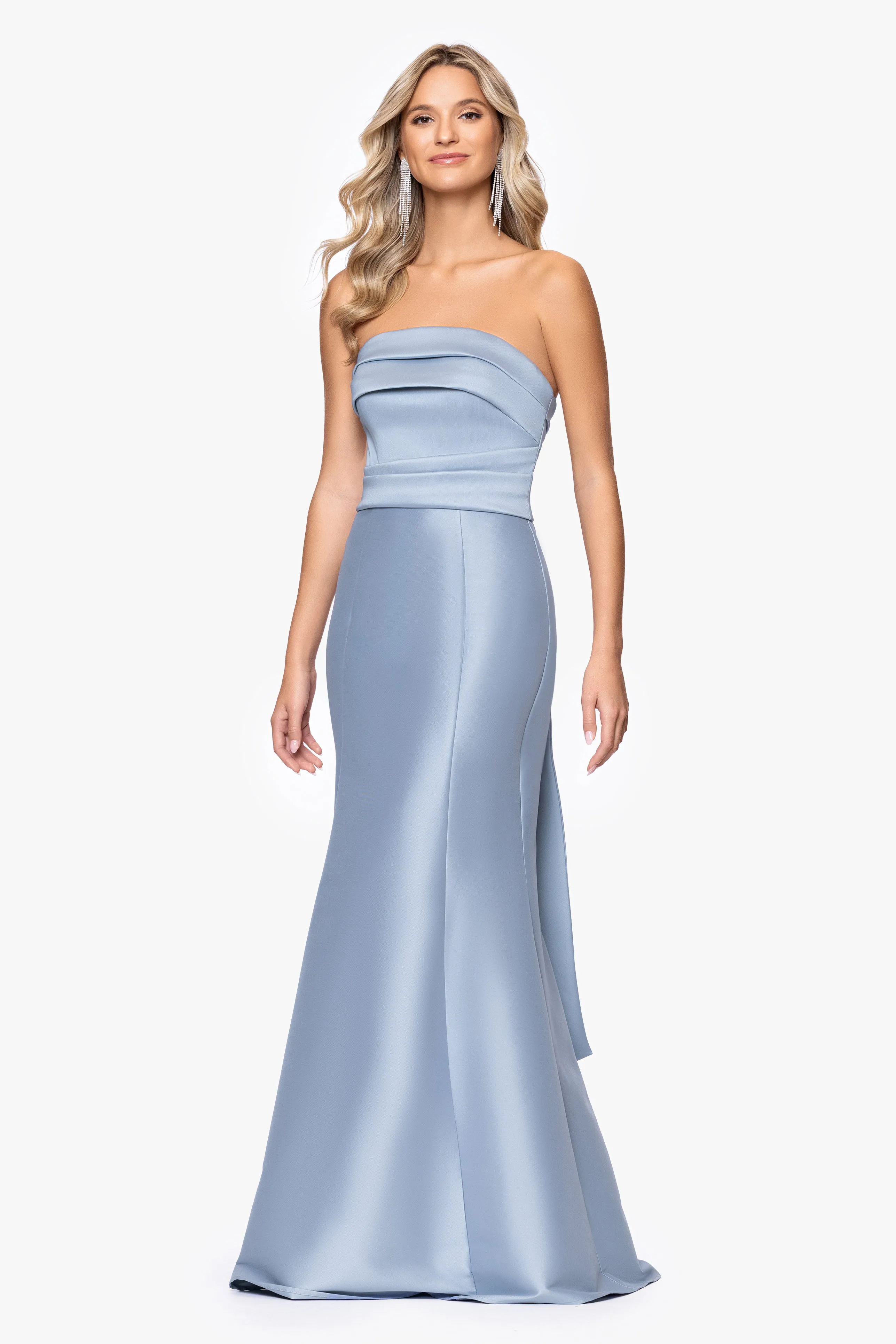"Emery" Strapless Mikado Floor Length Dress sold by Betsy & Adam product image thumbnail 4