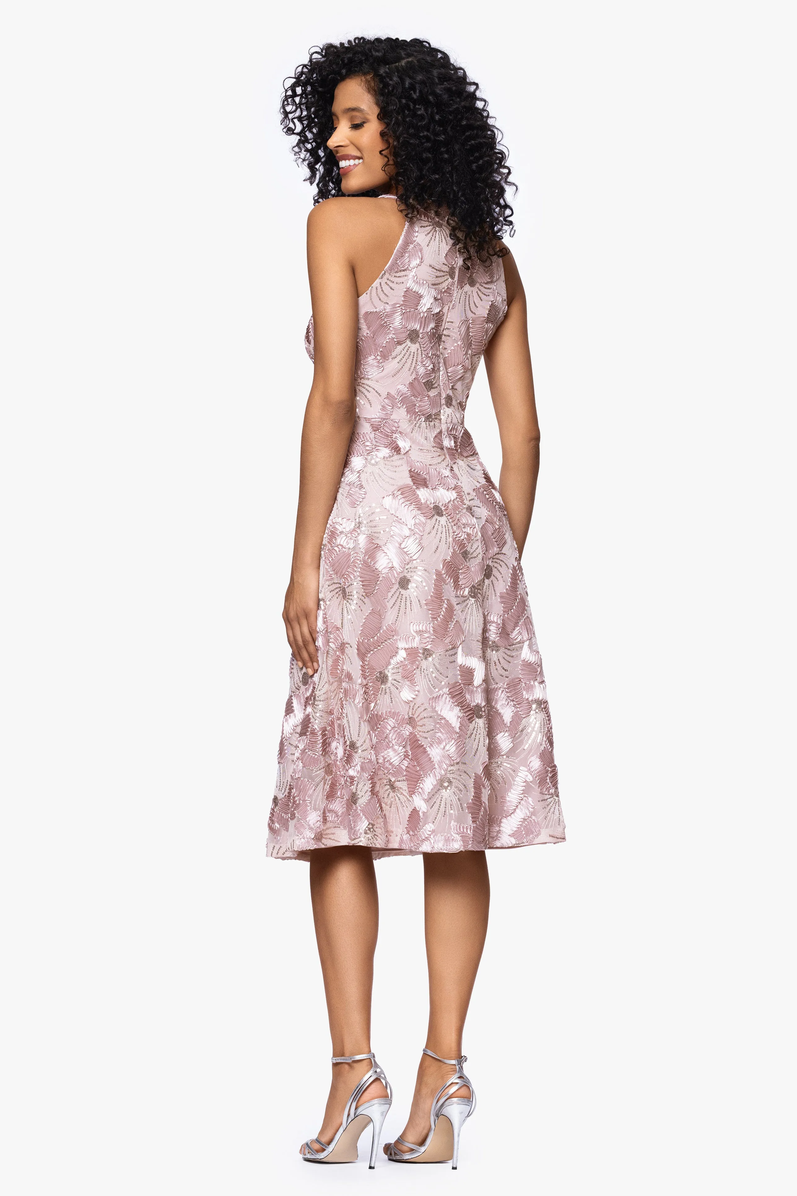 "Piper" Soutache and Sequin Sleeveless Knee Length Dress sold by Betsy & Adam product image thumbnail 3
