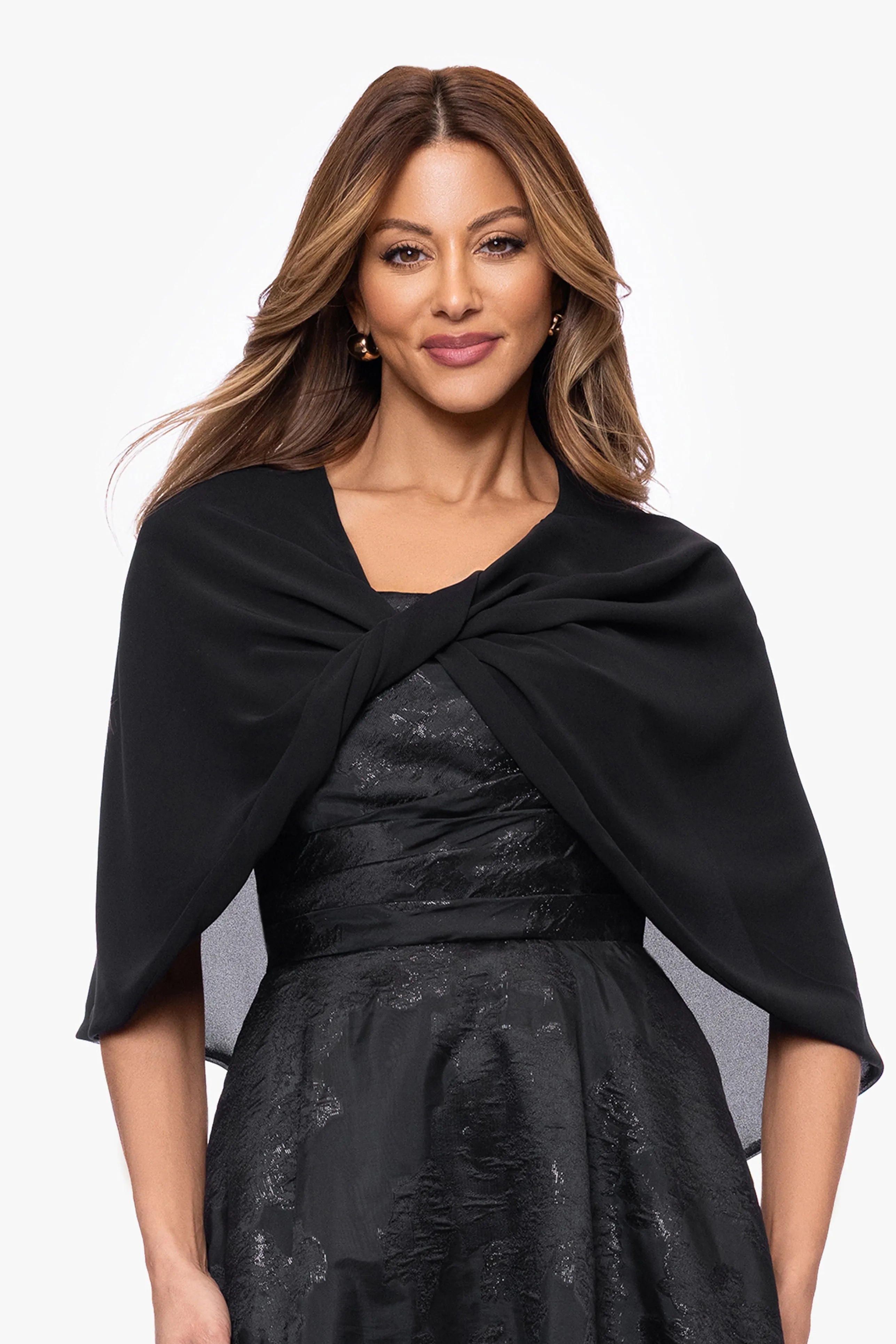 "Nikita" Chiffon Twist Shawl Wrap sold by Betsy & Adam product image thumbnail 2