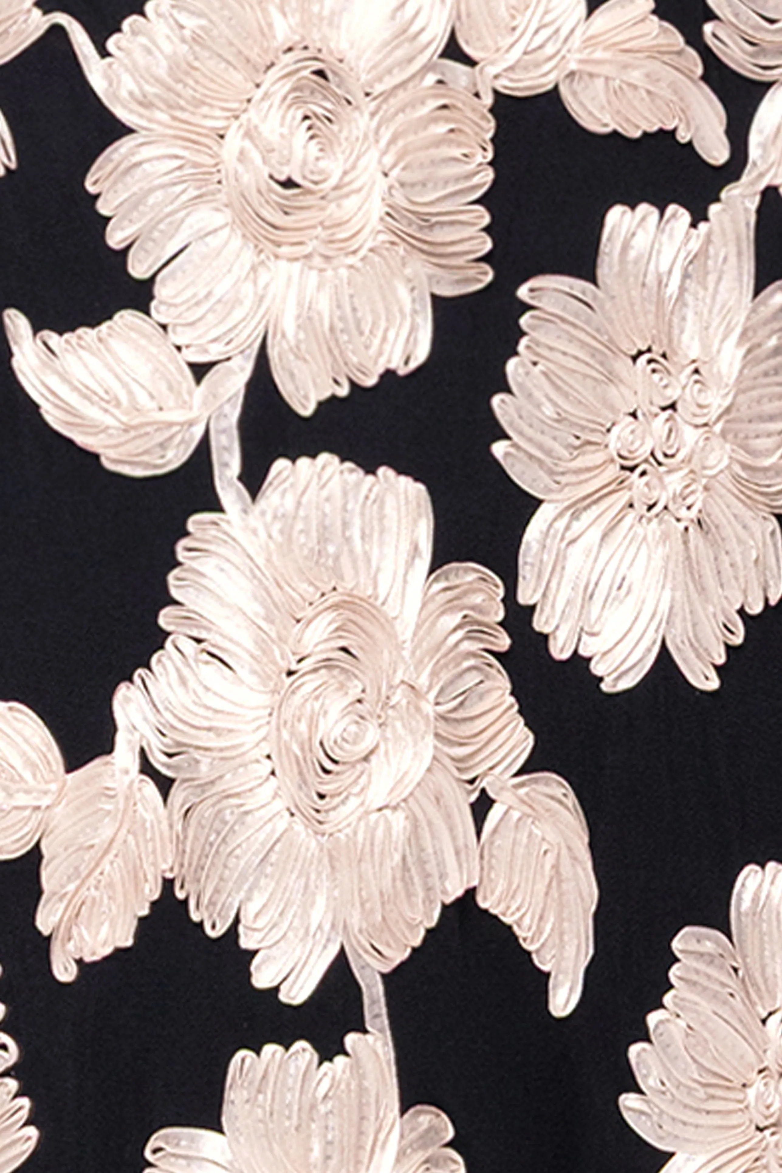 "Giselle" Soutache Mesh Short Sleeve Floor Length Dress sold by Betsy & Adam product image thumbnail 5