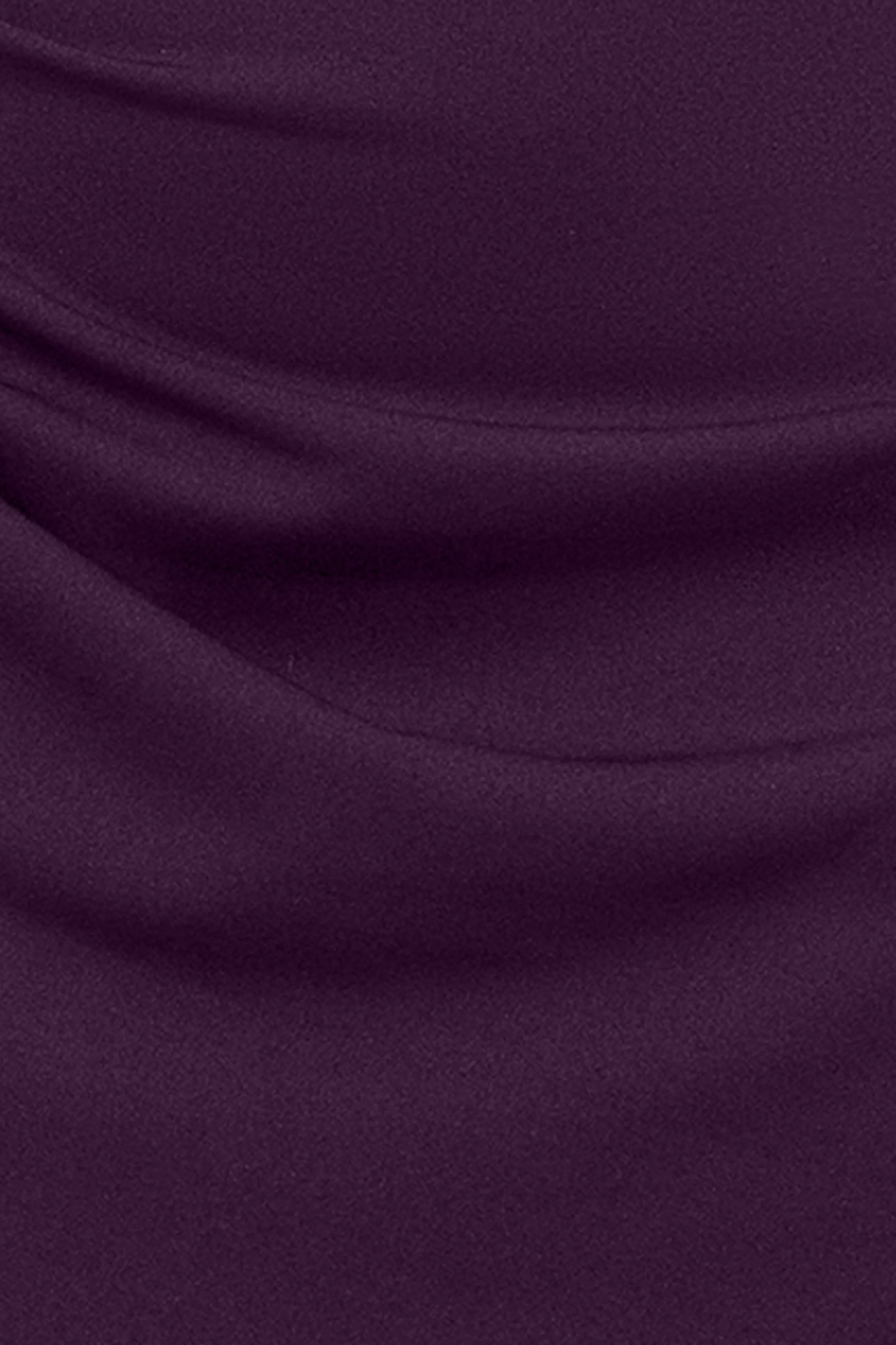Plus "Monica" Scuba Crepe Off the Shoulder Taffeta Trim Ruch Floor Length Dress sold by Betsy & Adam product image thumbnail 5