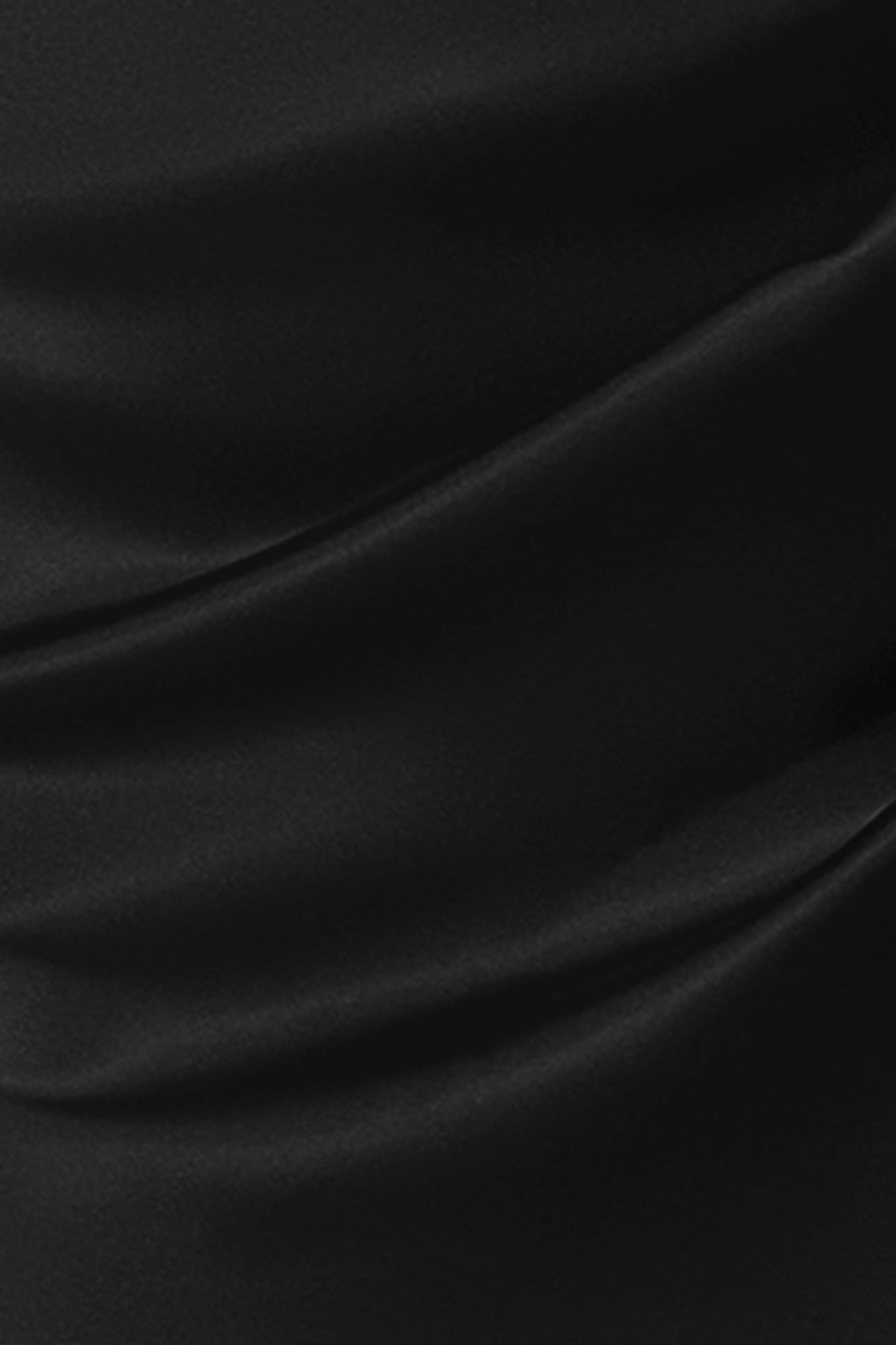 "Willow" Satin Halter Asymmetrical Floor Length Dress sold by Betsy & Adam product image thumbnail 3