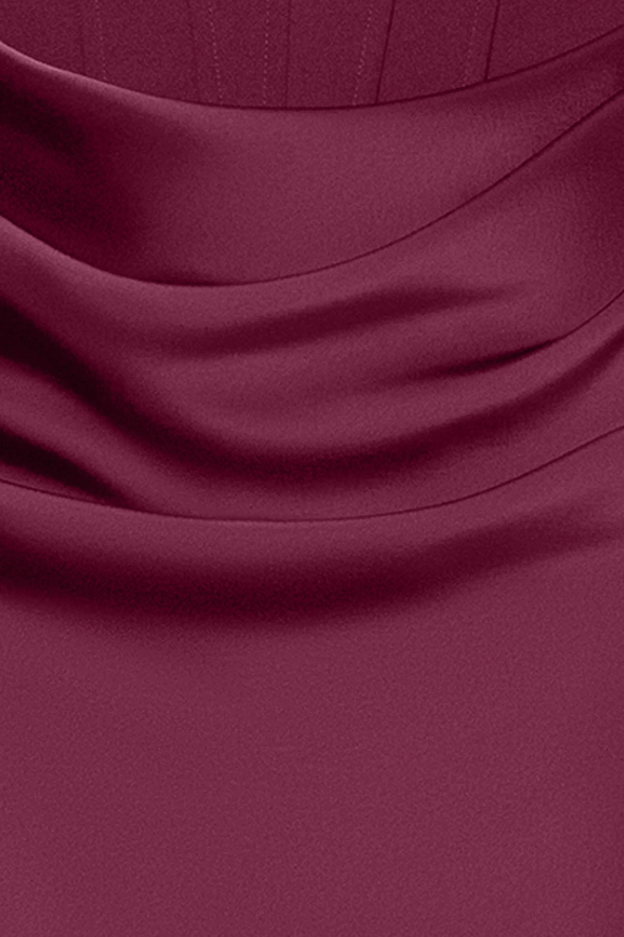 "Debra" Long Strapless Scuba Crepe and Satin Gown sold by Betsy & Adam product image thumbnail 5