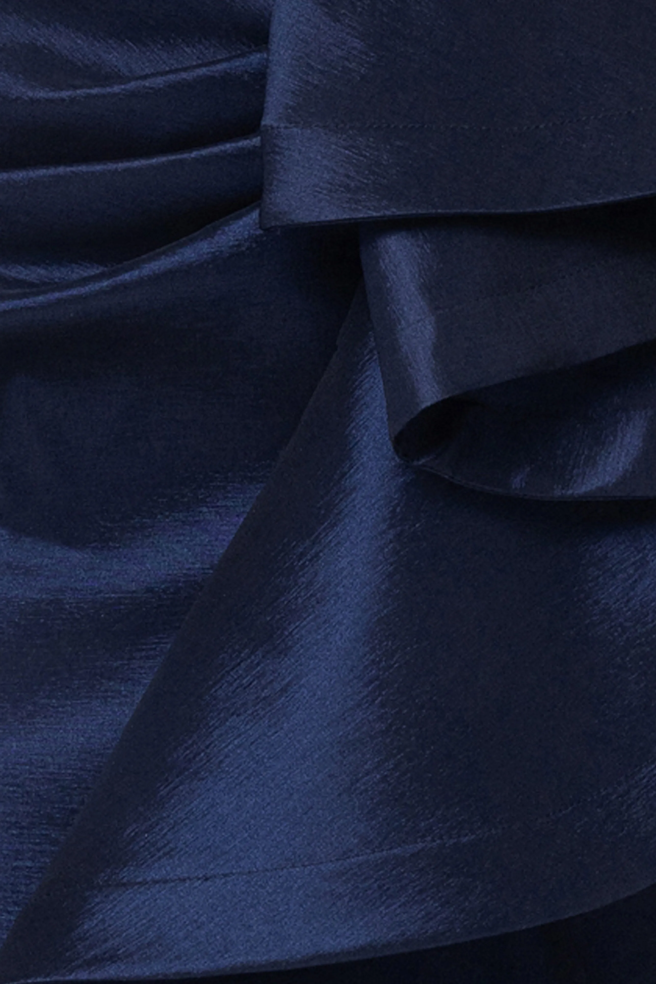 "Evangeline" Taffeta One-Shoulder Long Dress sold by Betsy & Adam product image thumbnail 5