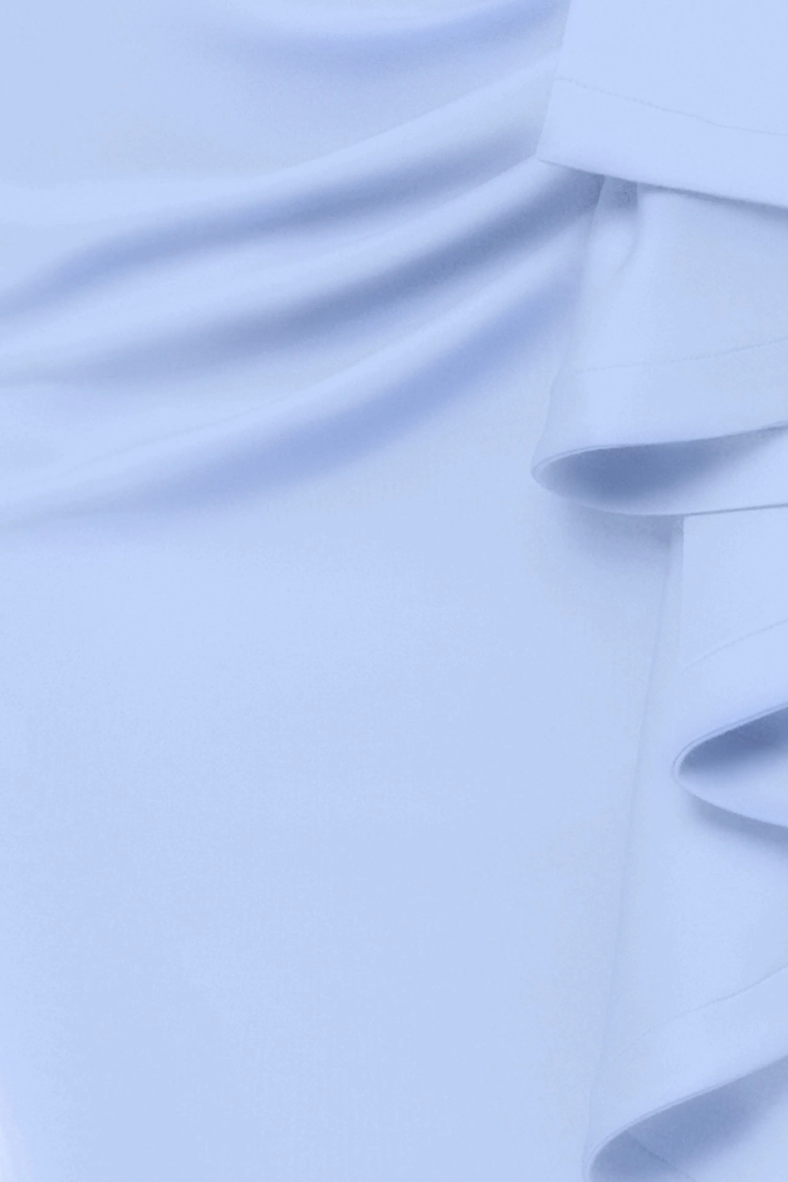 "Davina" Techno Scuba Strapless Ruffle Floor Length Dress sold by Betsy & Adam product image thumbnail 4