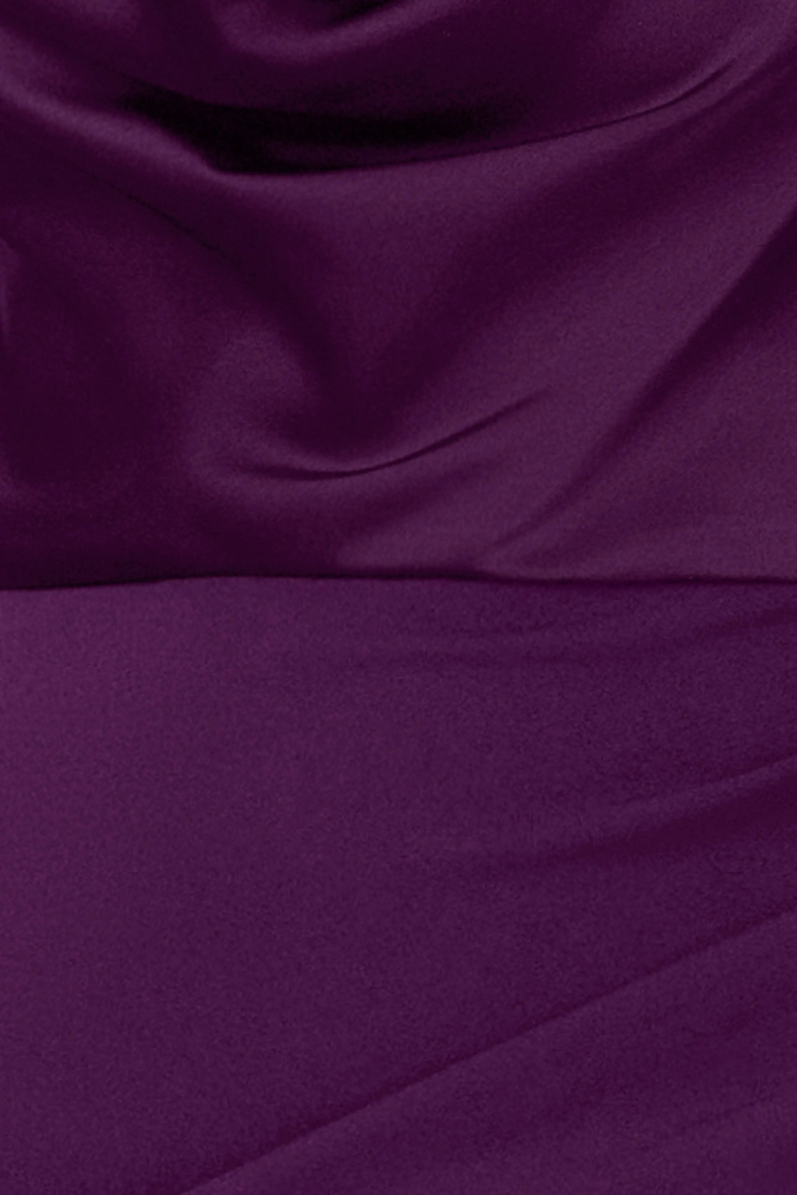 Petite "Rinna" Scuba Crepe and Satin Cowl Neck Floor Length Dress sold by Betsy & Adam product image thumbnail 5