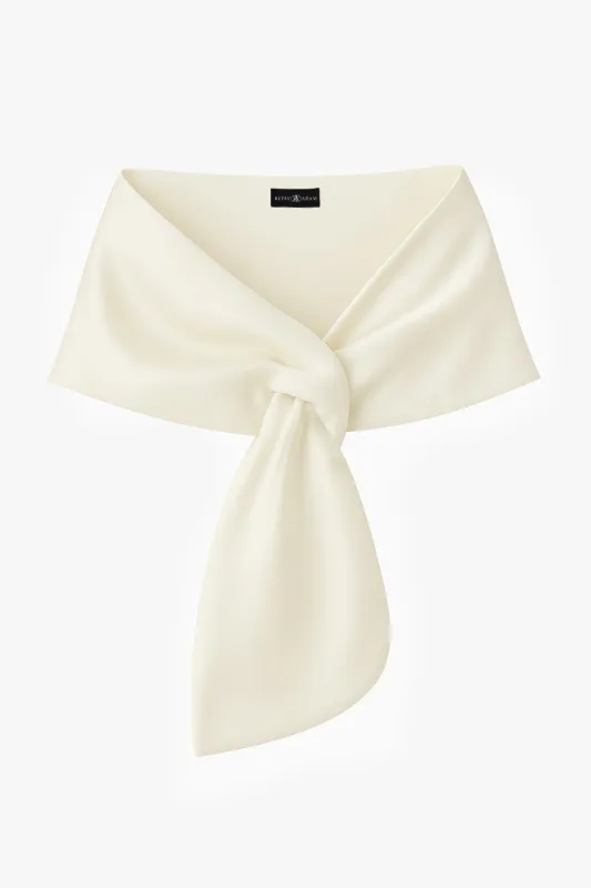 "Trixie" Satin Pull Through Shawl Wrap made by Betsy & Adam