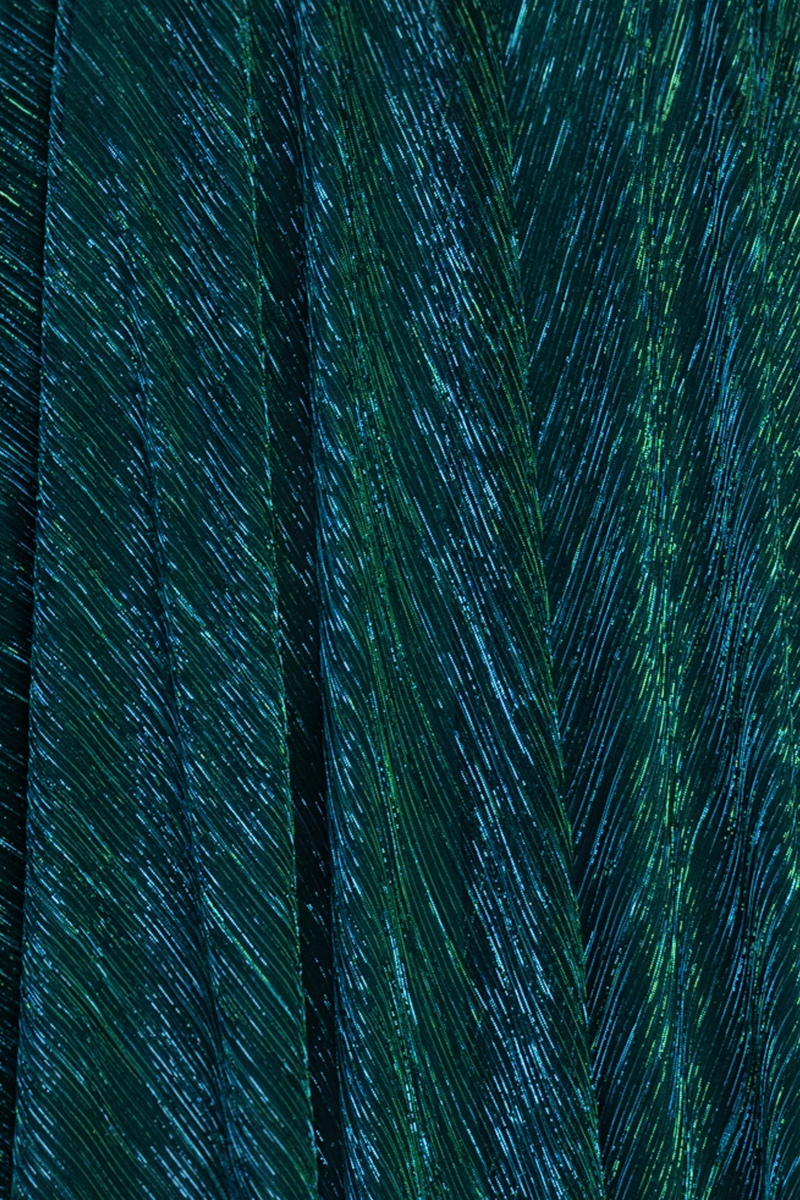 "Ophelia" Metallic Knit Pleated Long Dress sold by Betsy & Adam product image thumbnail 5