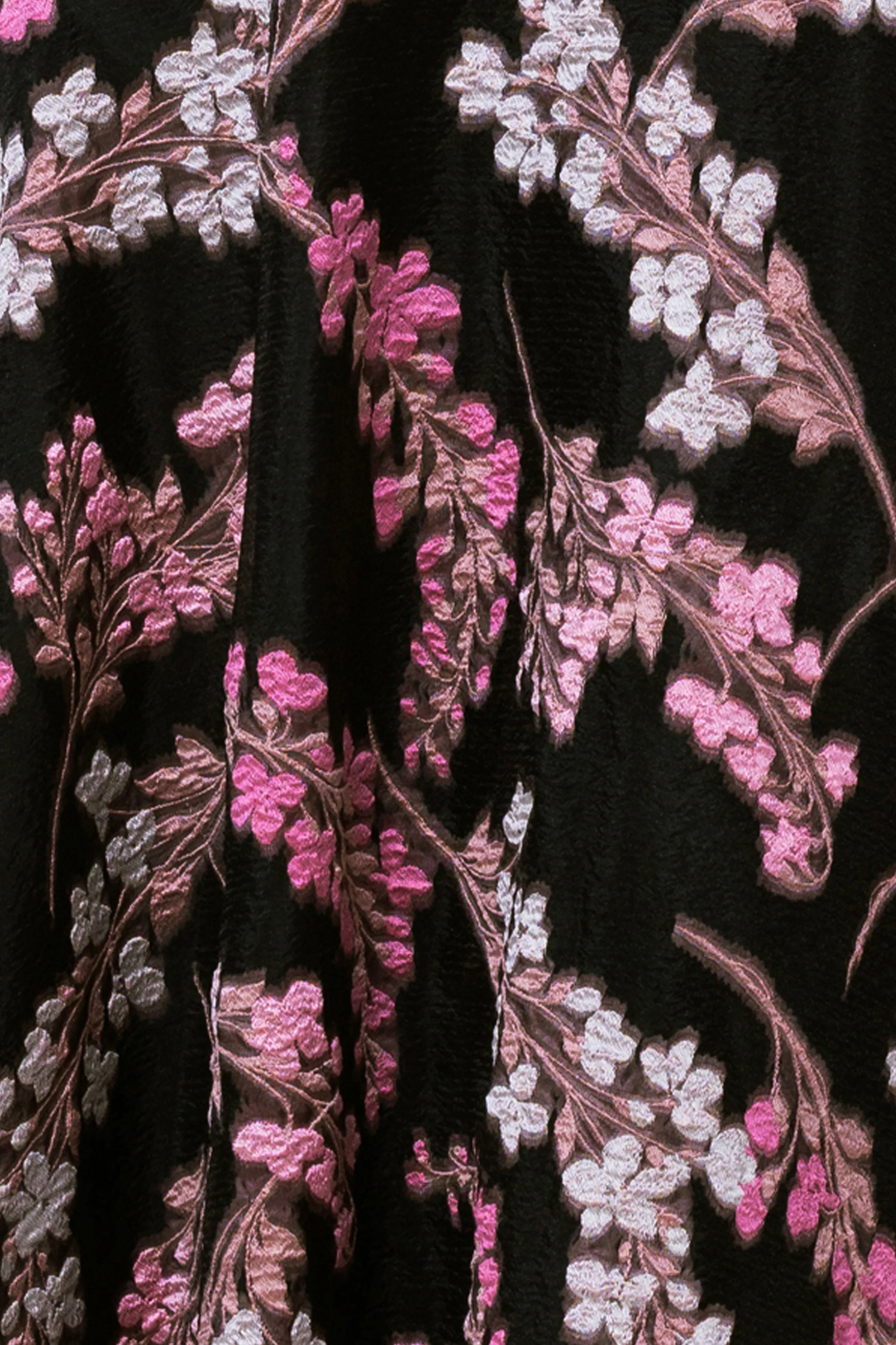 "Amirah" Organza Brocade Off The Shoulder Twist Neck Long Dress sold by Betsy & Adam product image thumbnail 5