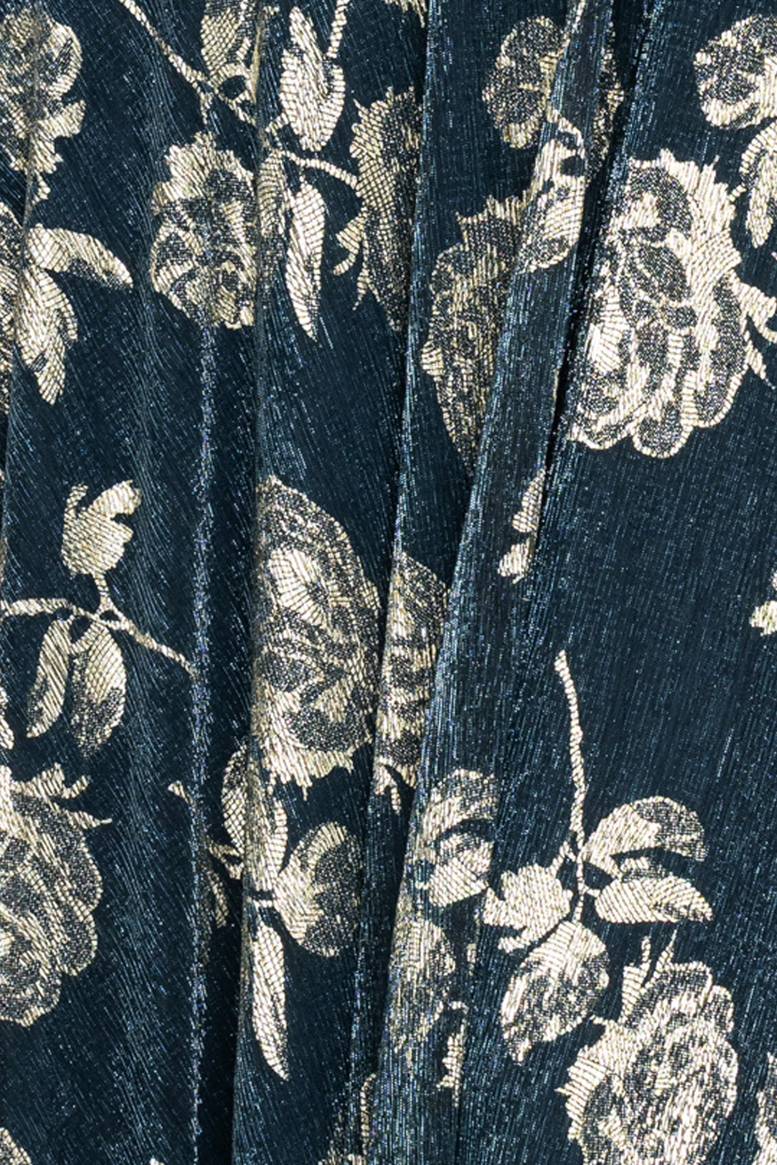 "Cordelia" Metallic Crinkle Print V-Neck Long Dress sold by Betsy & Adam product image thumbnail 5