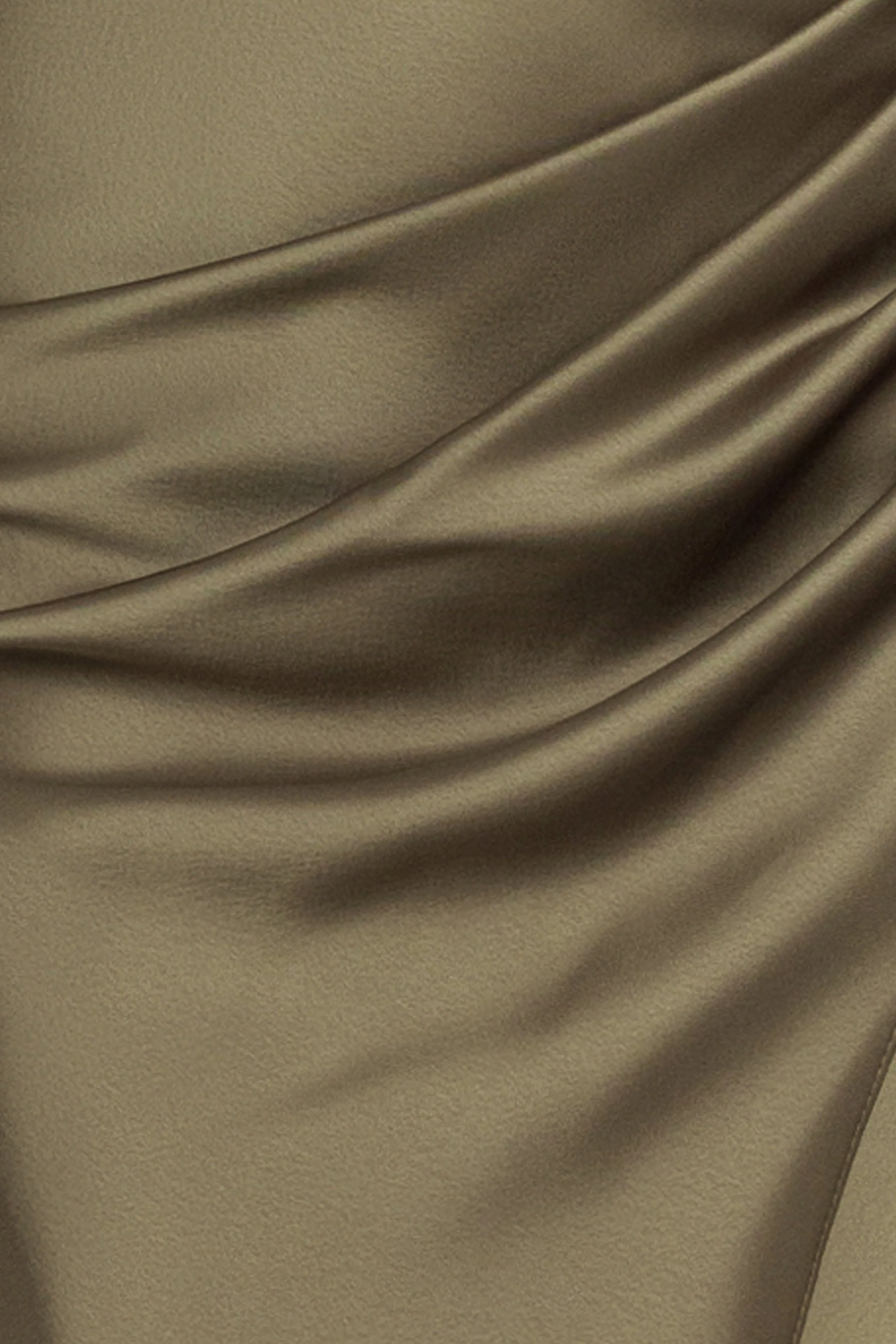 "Hailey" Double Satin Off The Shoulder Rouch Long Dress sold by Betsy & Adam product image thumbnail 5