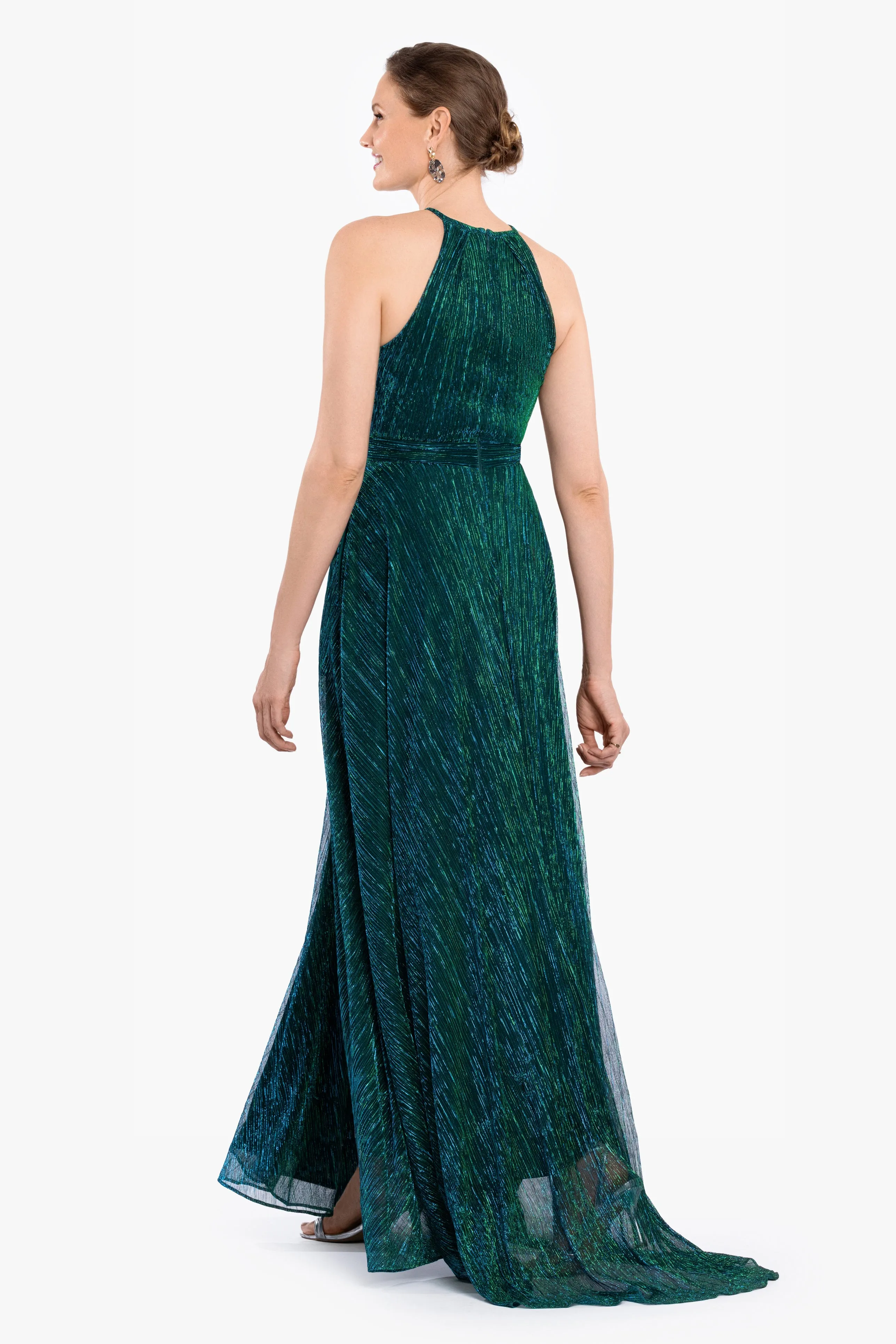 "Ophelia" Metallic Knit Pleated Dress sold by Betsy & Adam product image thumbnail 3