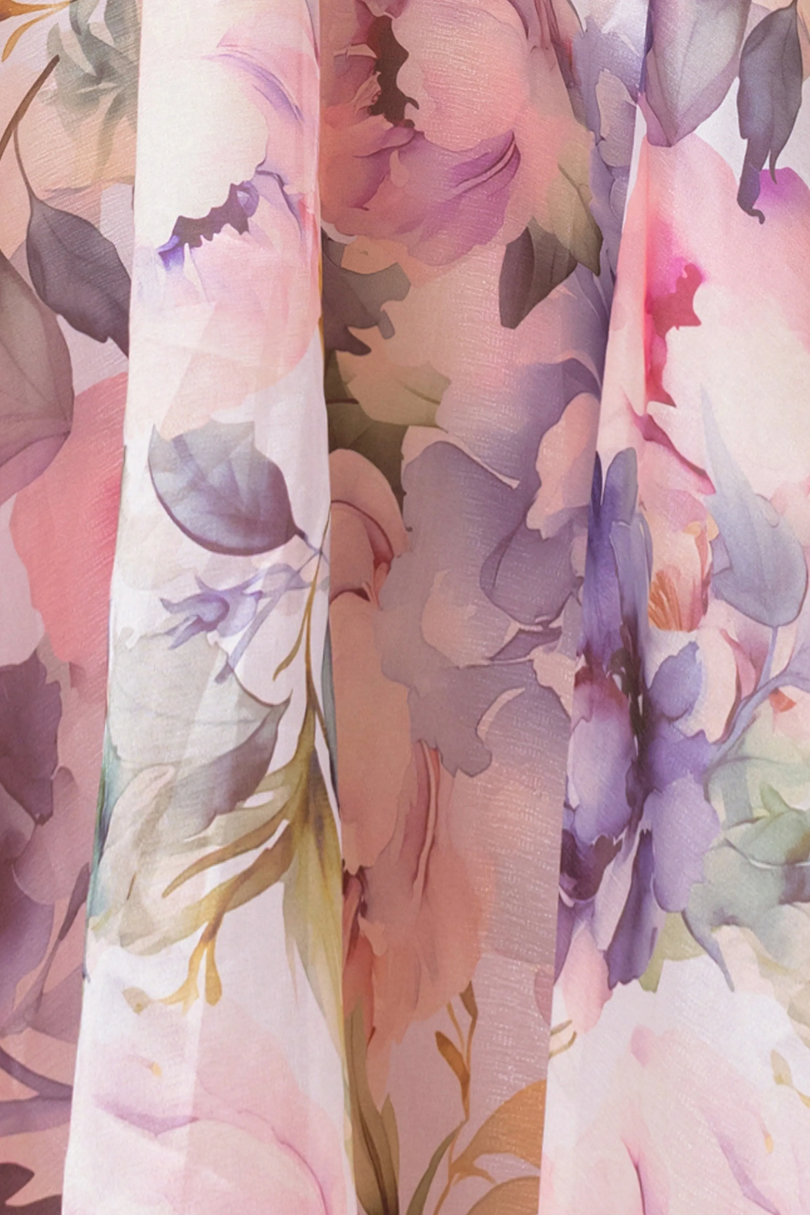 "Serenity" Petite Printed Organza Off The Shoulder Dress sold by Betsy & Adam product image thumbnail 5