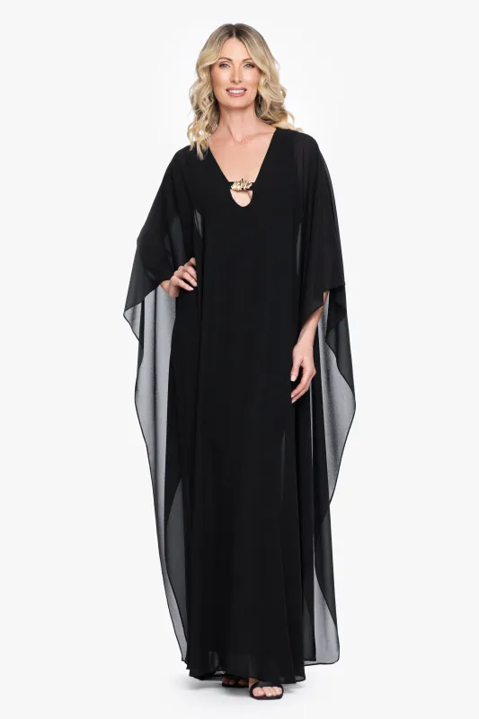 “Katherine” Souffle Chiffon Kaftan Dress made by Betsy & Adam