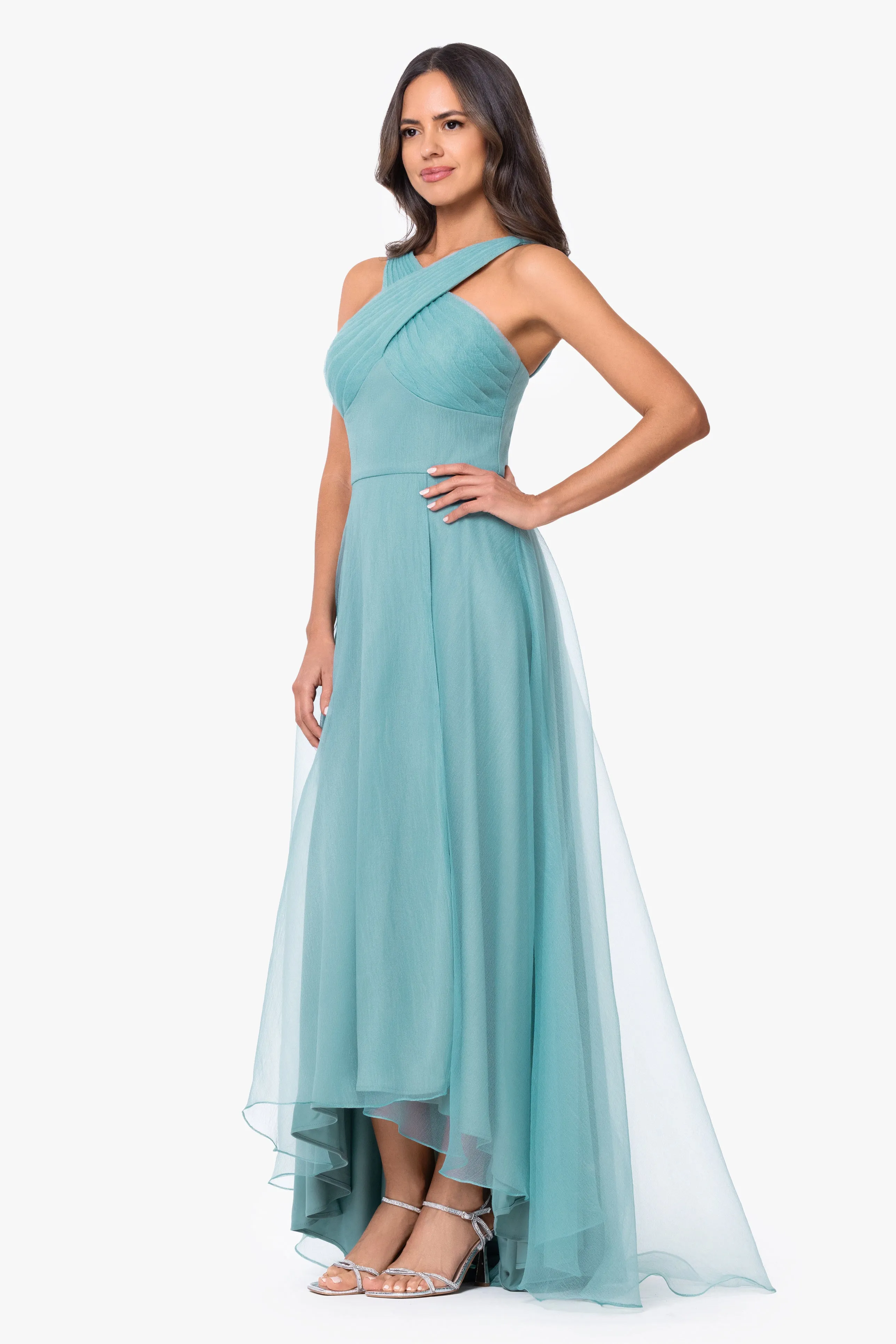 "Collins" Organza Cross Top Dress sold by Betsy & Adam product image thumbnail 4