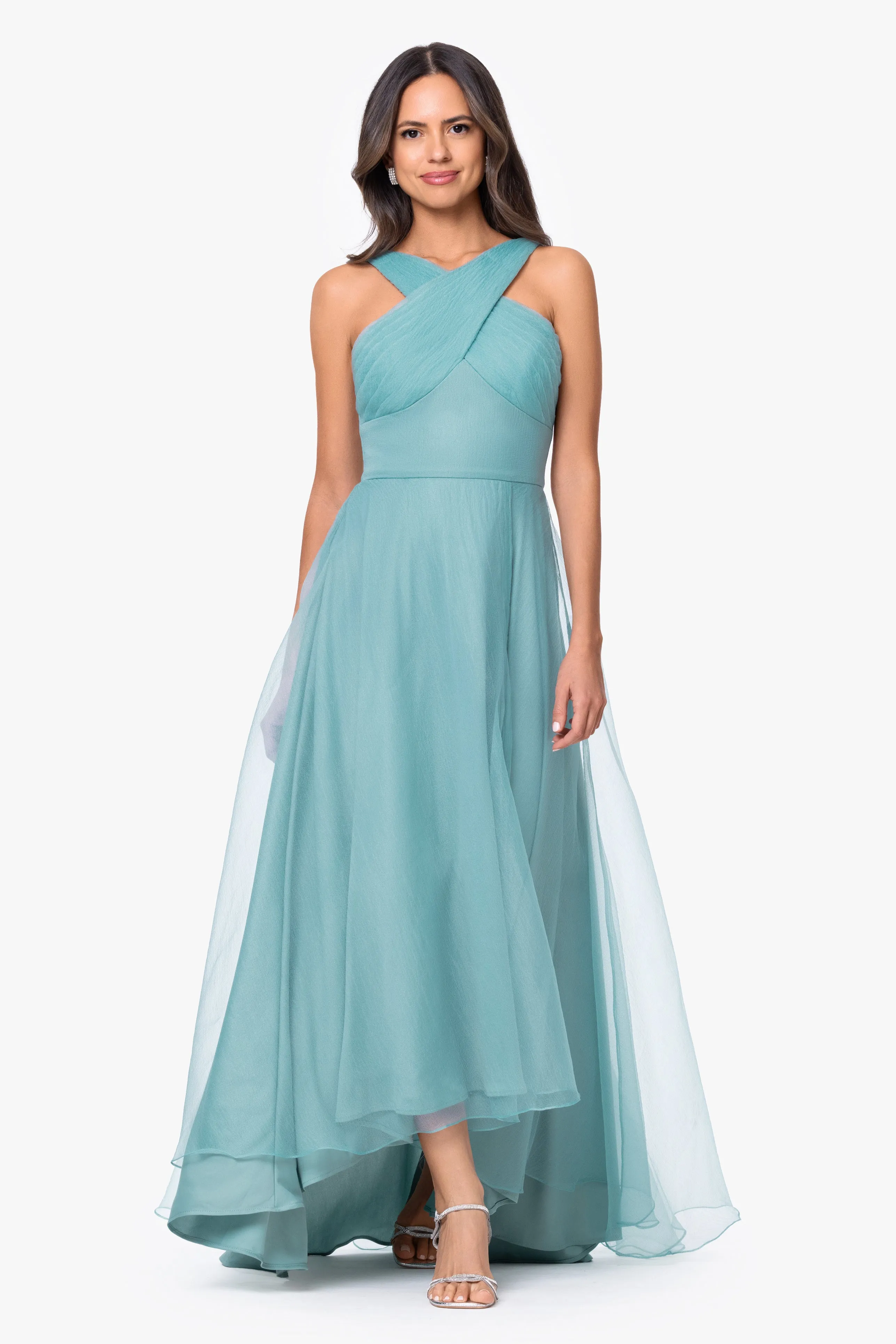"Collins" Organza Cross Top Dress sold by Betsy & Adam