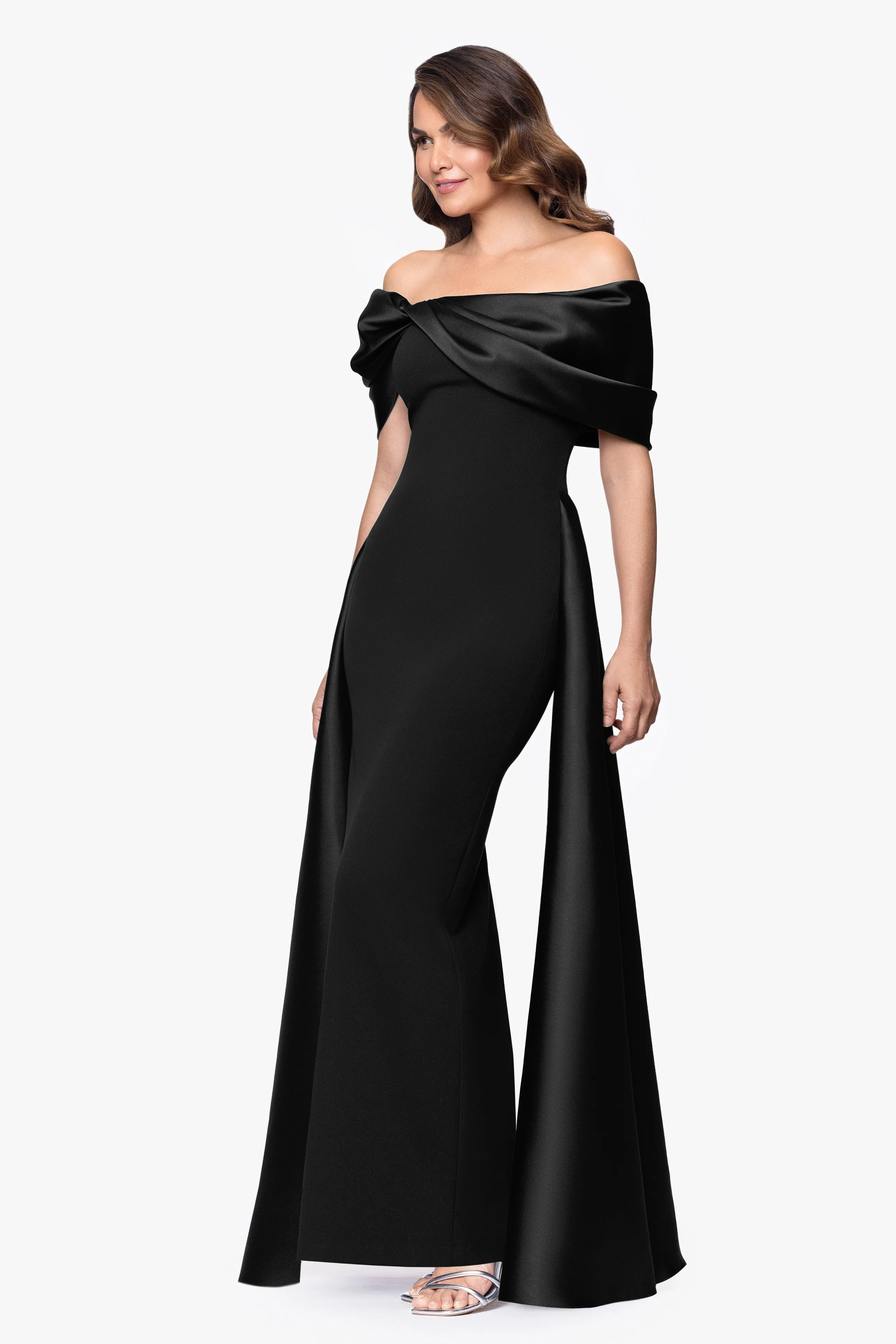 "Kendall" Scuba Crepe & Mikado Twist Dress sold by Betsy & Adam product image thumbnail 4