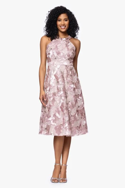 "Piper" Soutache & Sequin Sleeveless Short Dress made by Betsy & Adam