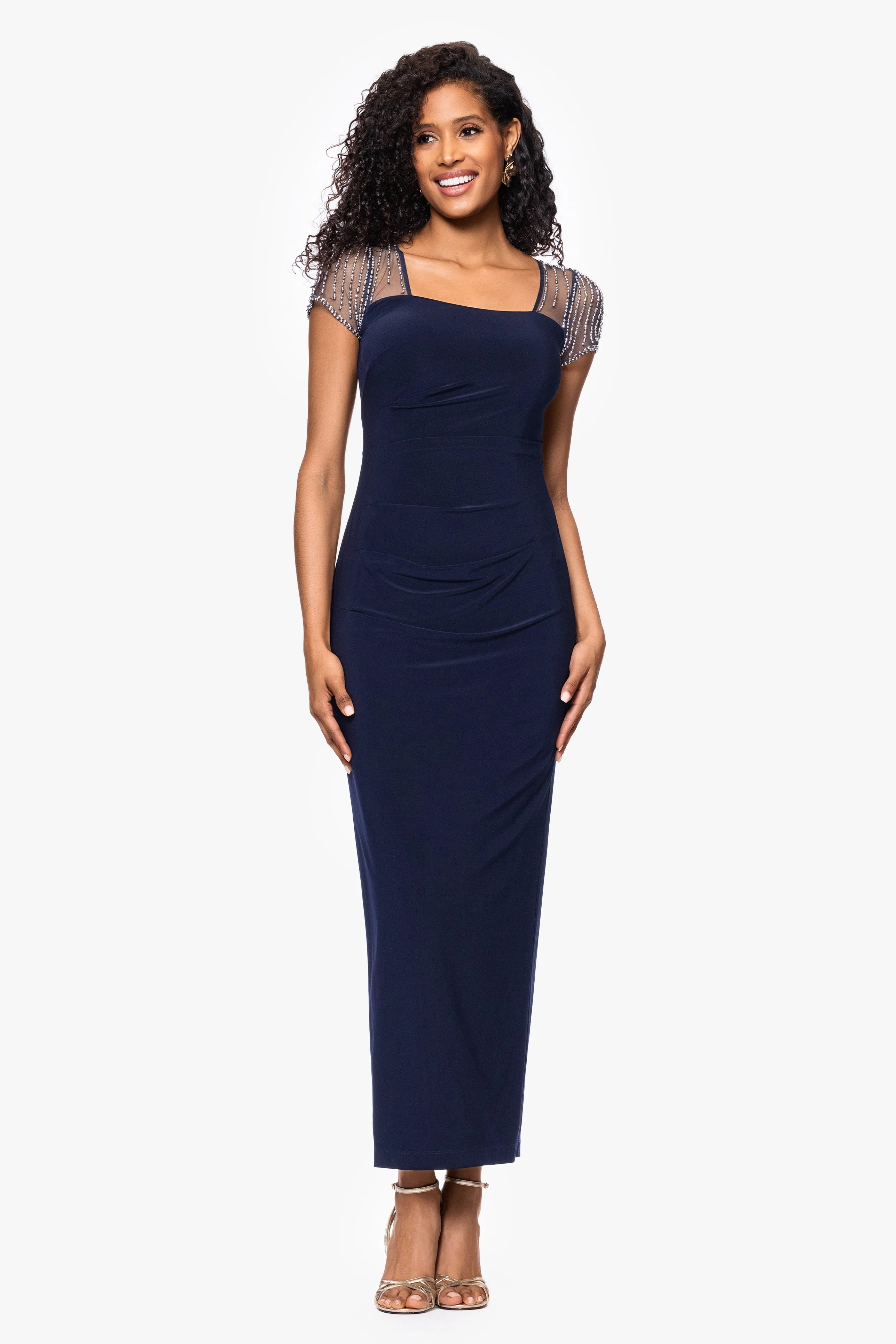 "Lilibeth" Jersey Knit Flutter Sleeve Dress sold by Betsy & Adam product image thumbnail 2
