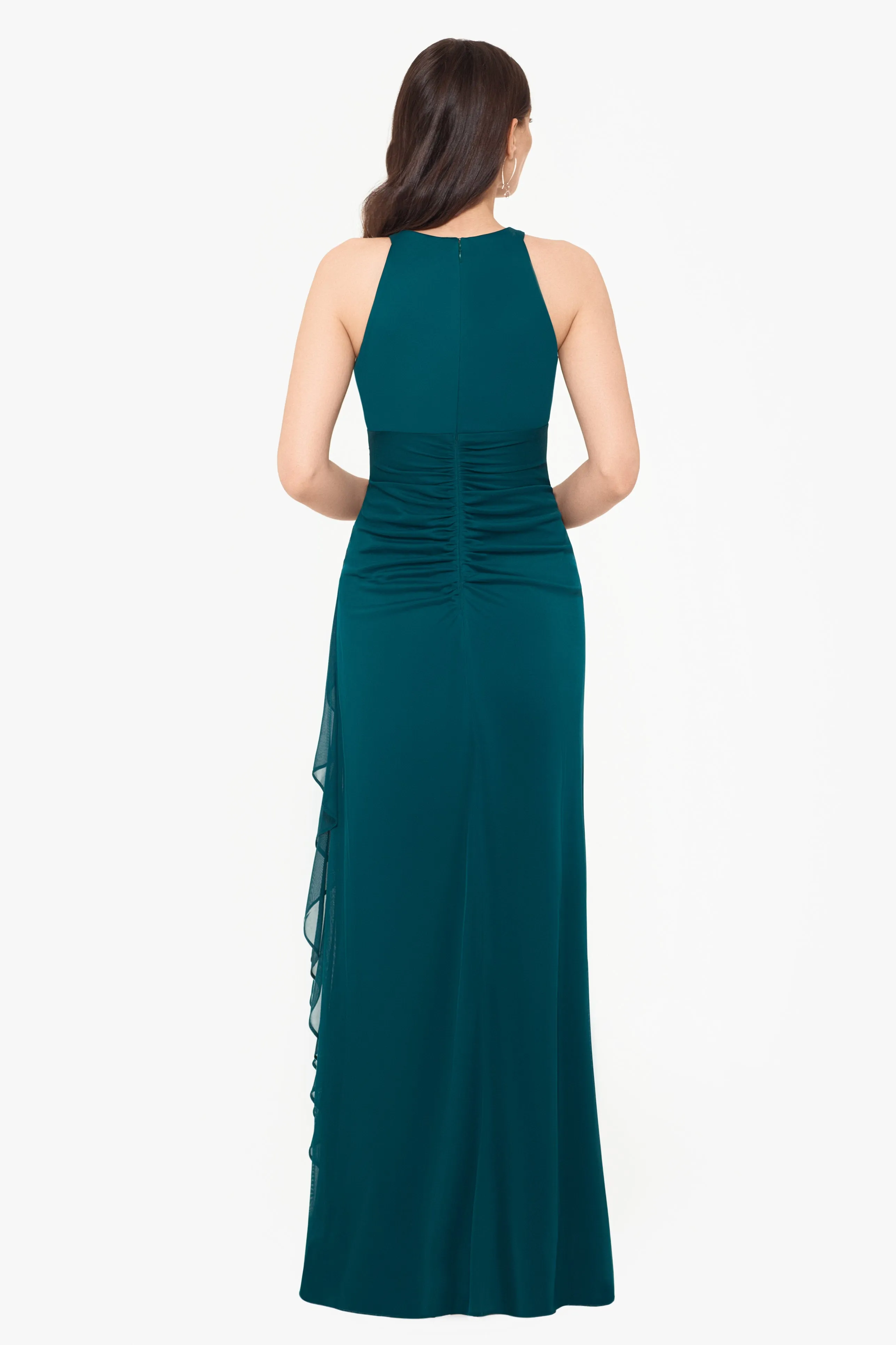 Petite “Petra” Sheer Matte Jersey Knit Key Hole Dress sold by Betsy & Adam product image thumbnail 2