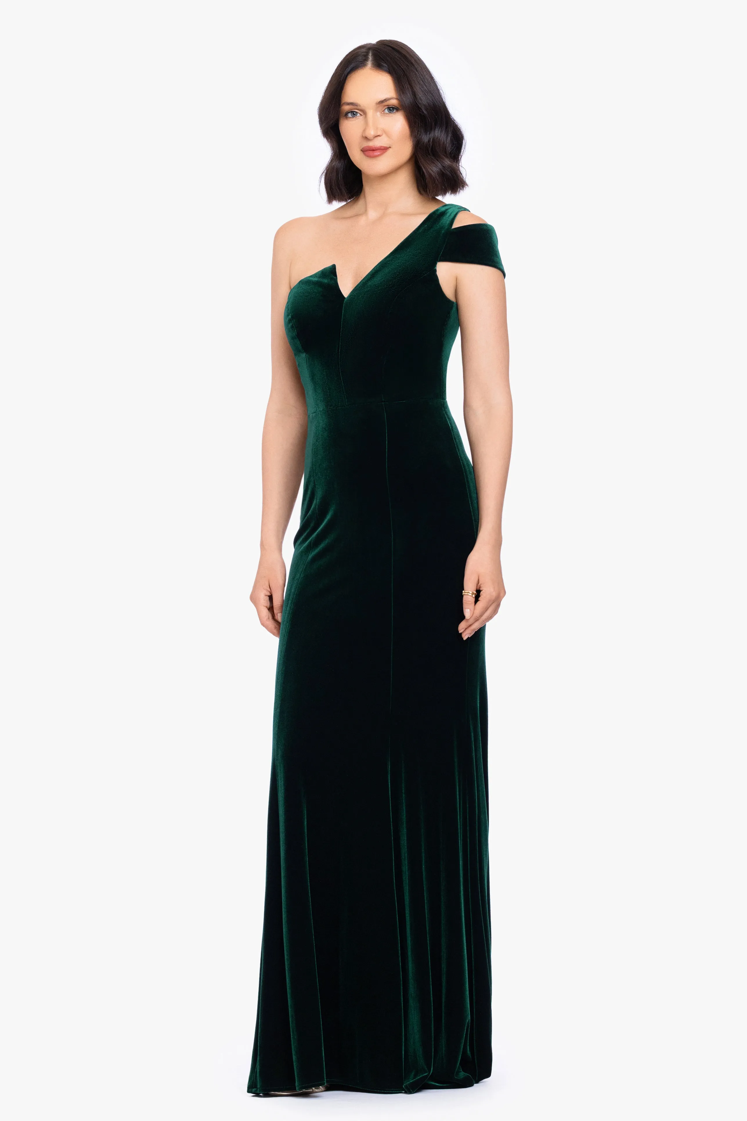 "Belinda" Velvet Cold Shoulder Dress sold by Betsy & Adam product image thumbnail 4