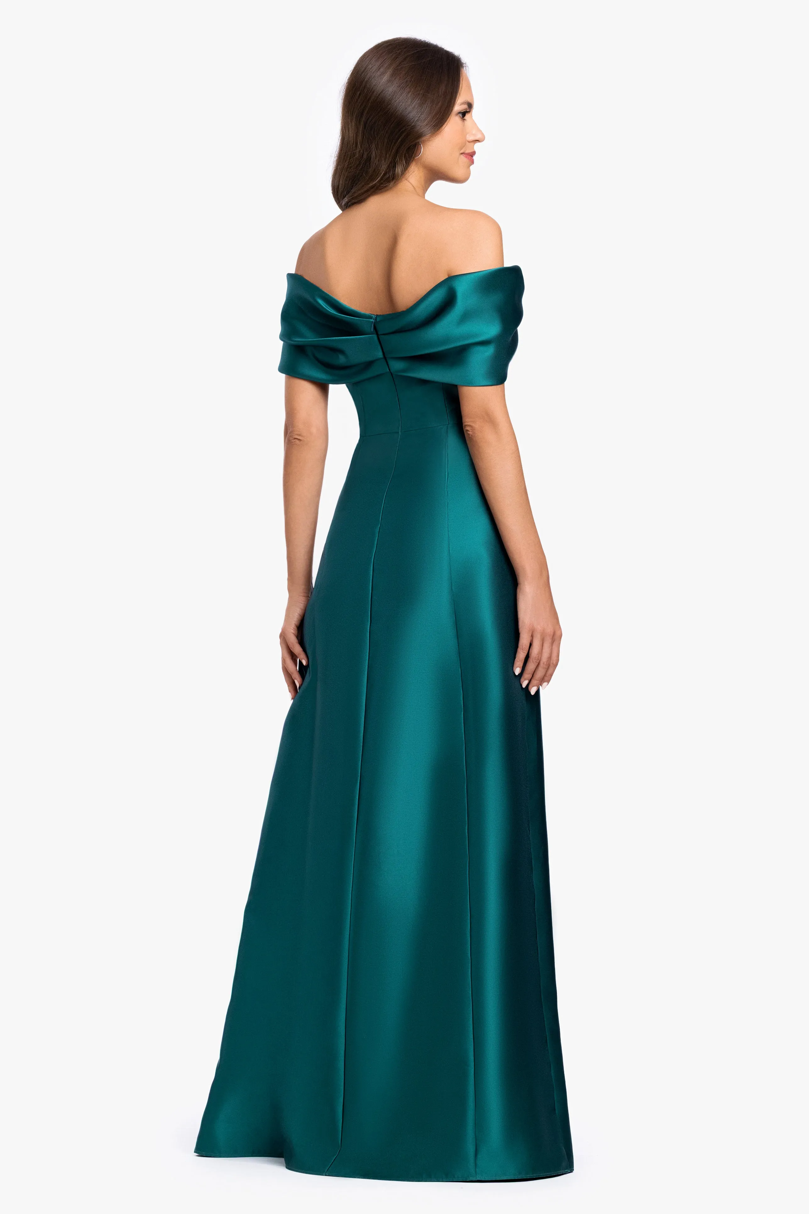 "Yvette" Mikado Off The Shoulder Gown sold by Betsy & Adam product image thumbnail 3