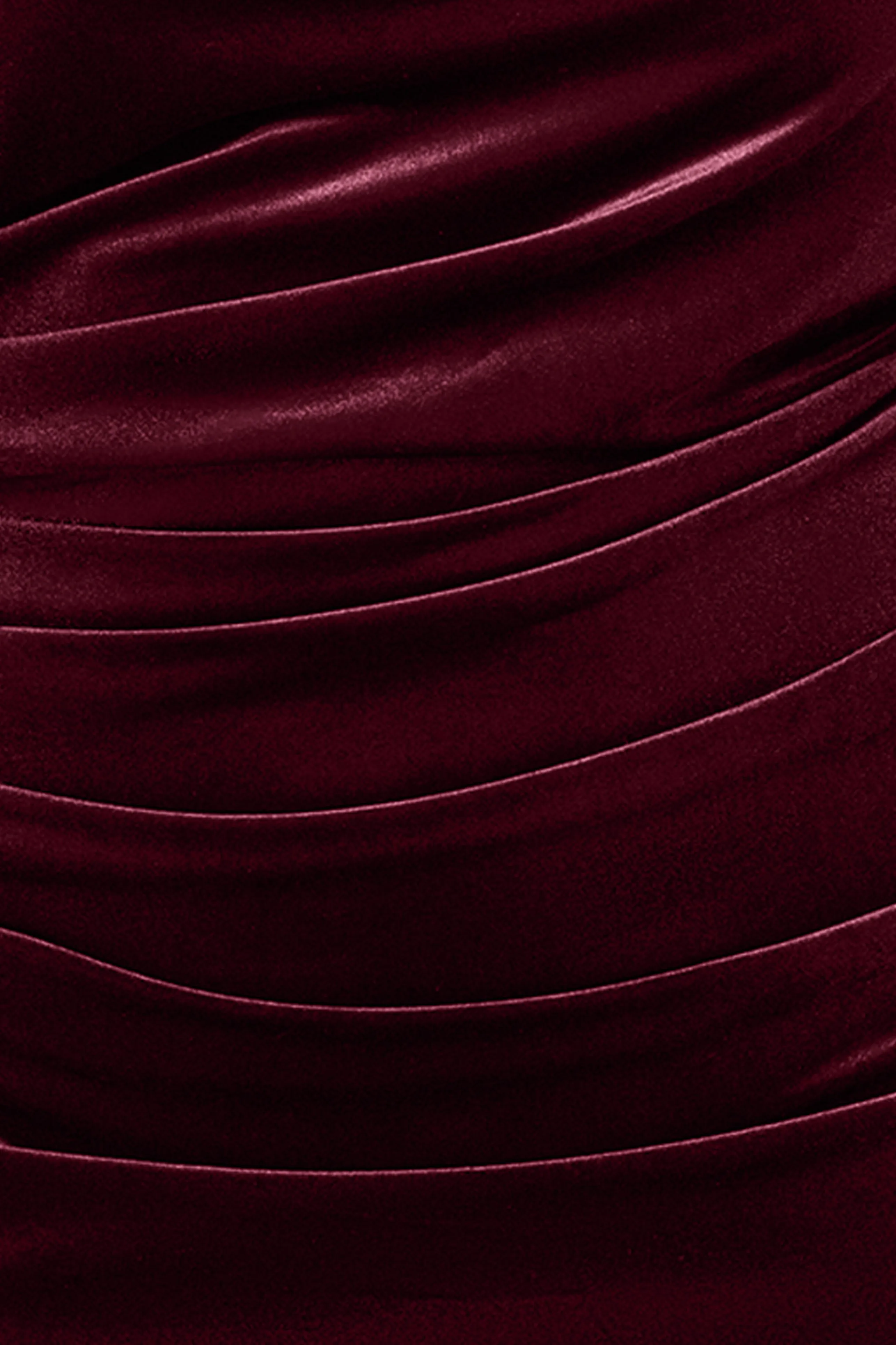 Plus "Audrey" Velvet Draped Back Dress sold by Betsy & Adam product image thumbnail 5