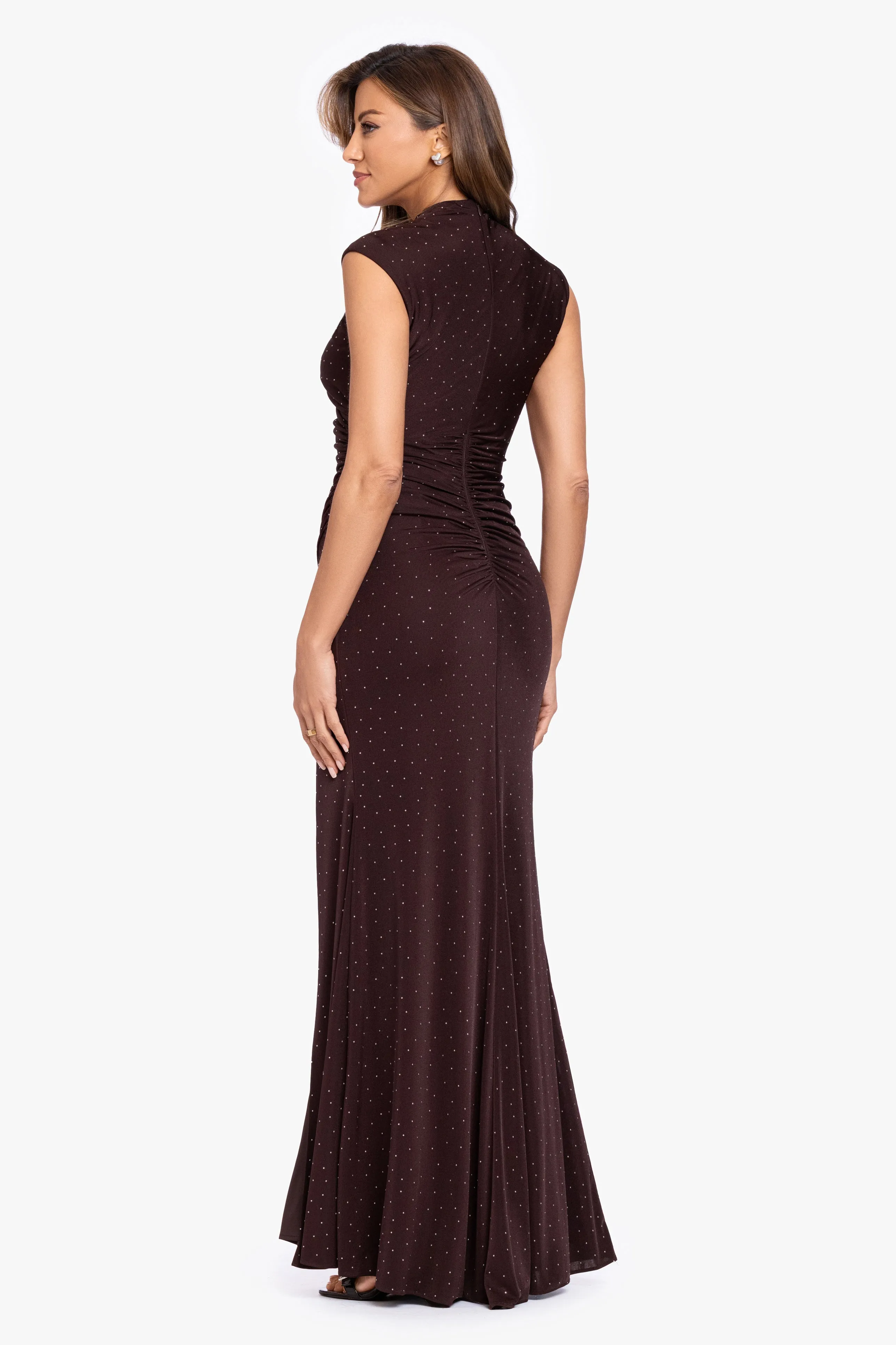 "Mika" Studded Knit Ruched Back Dress sold by Betsy & Adam product image thumbnail 3