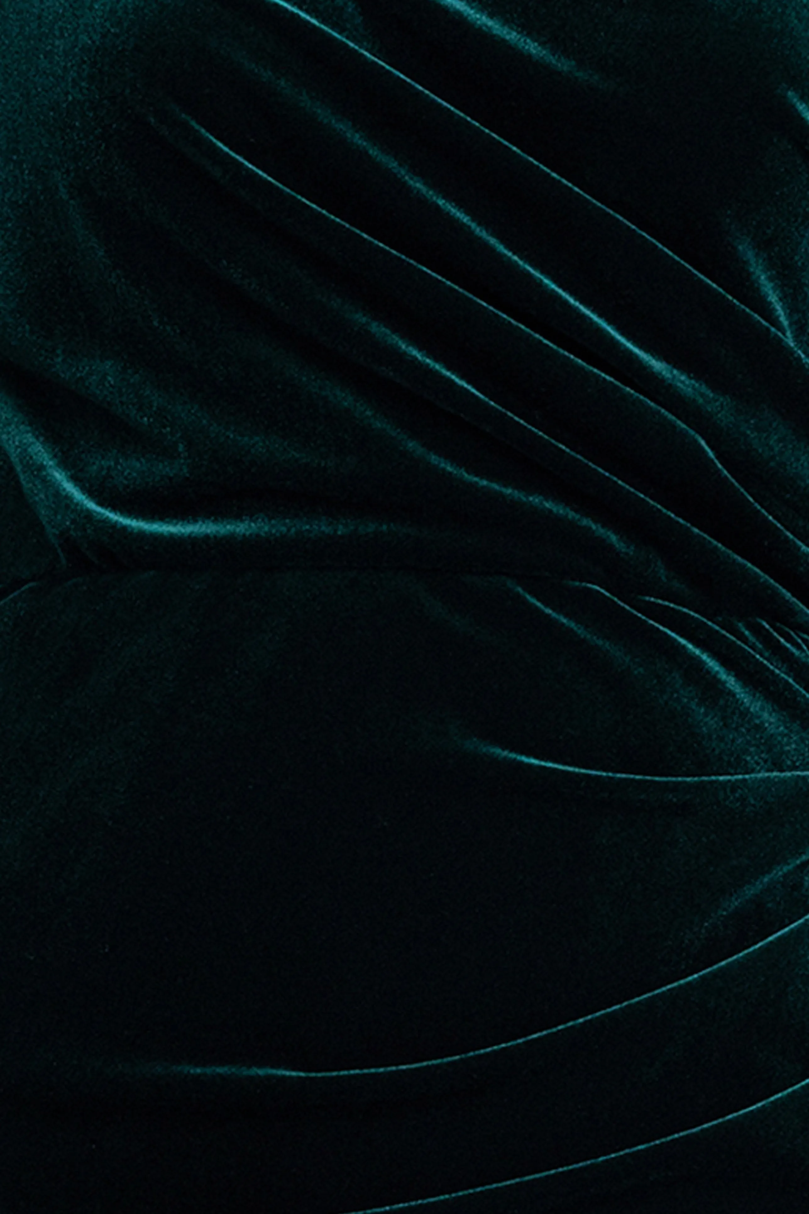 "Evie" Velvet Off The Shoulder Asymmetrical Dress sold by Betsy & Adam product image thumbnail 5